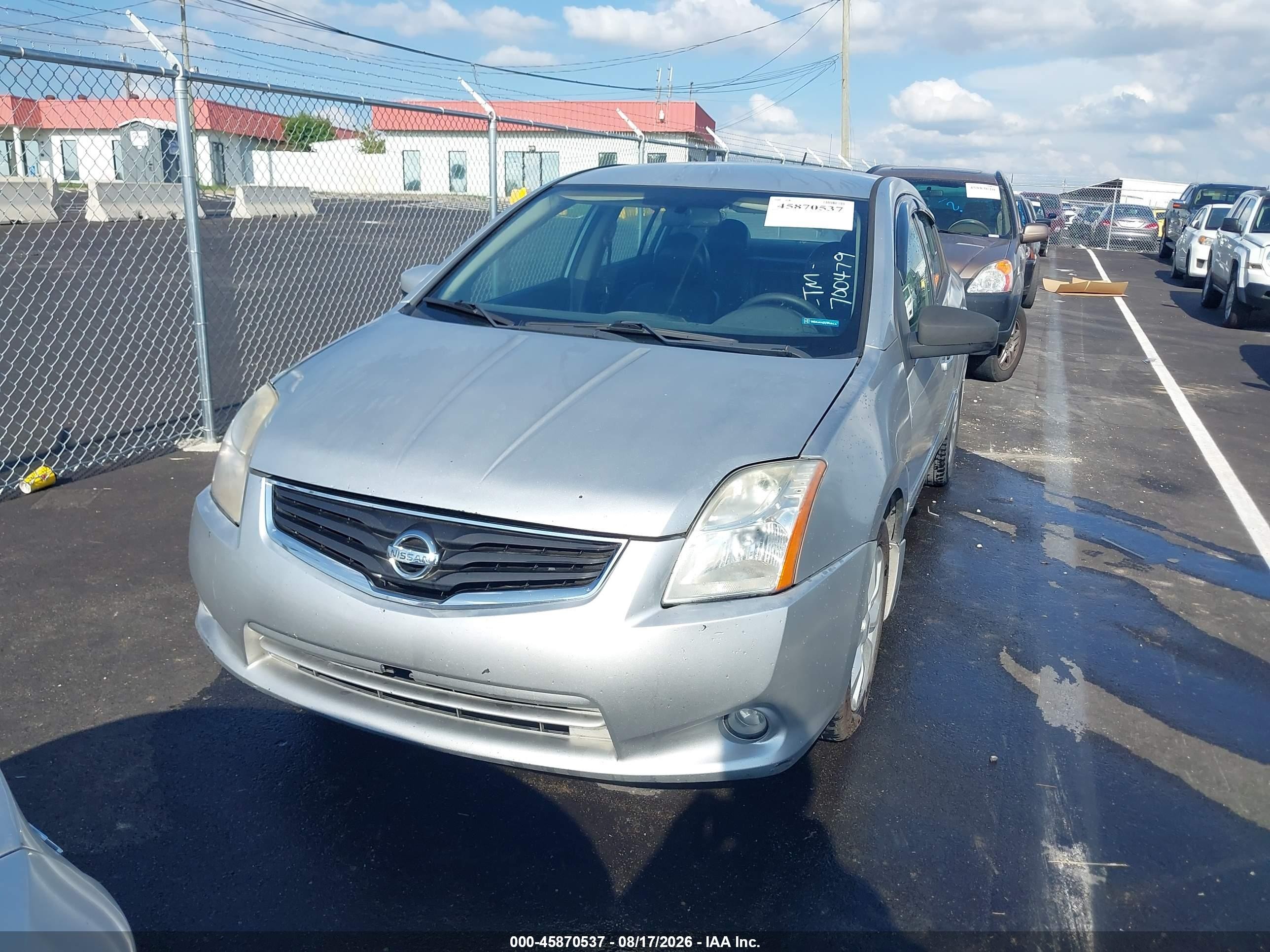 2012 Nissan Sentra 2.0 Sl Silver vin: 3N1AB6AP4CL700479