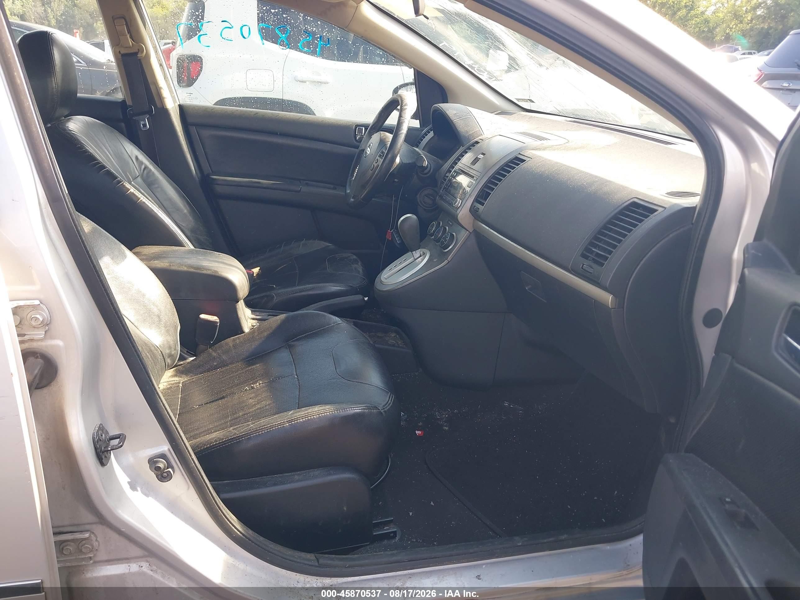 2012 Nissan Sentra 2.0 Sl Silver vin: 3N1AB6AP4CL700479