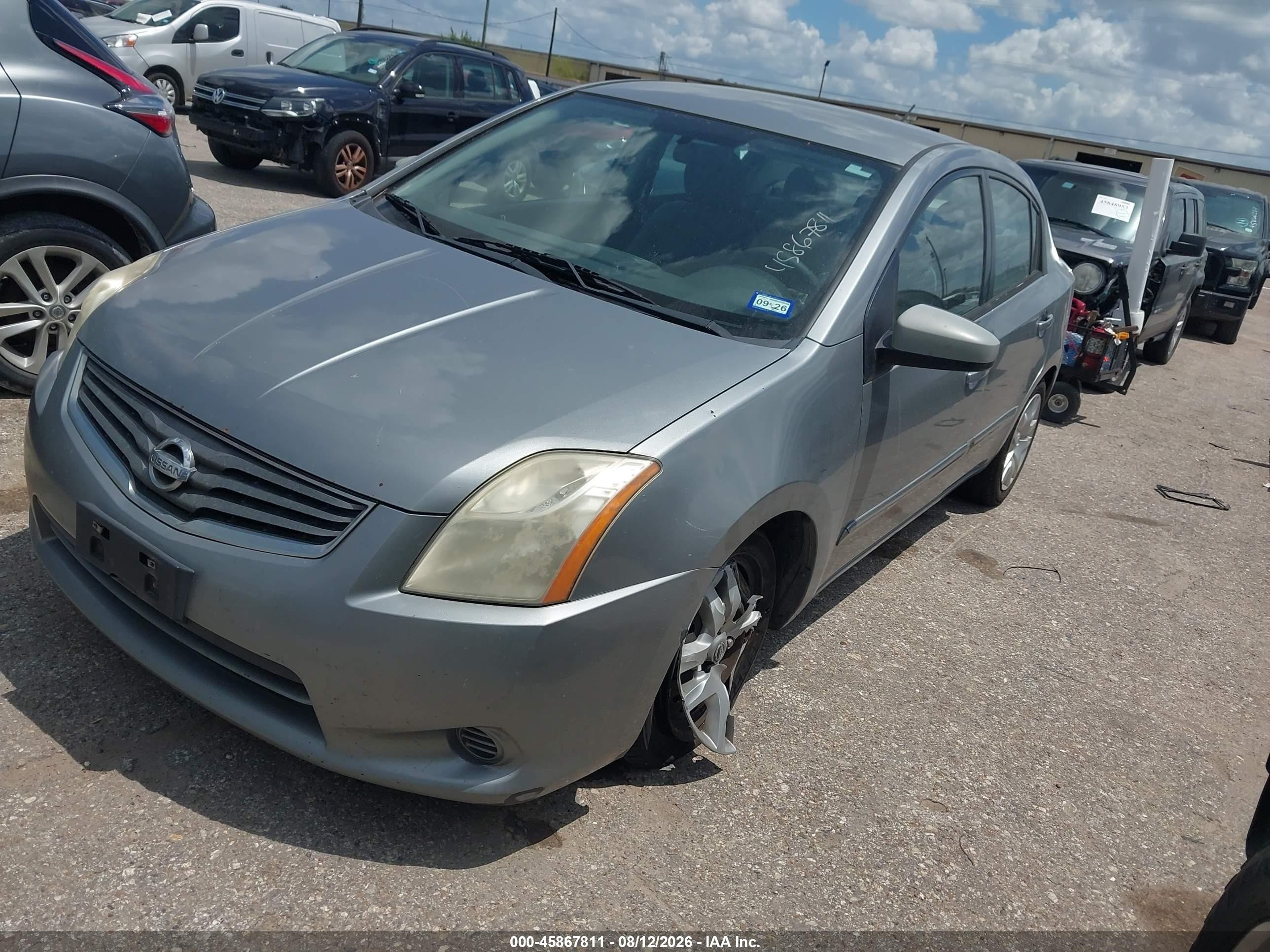 2012 Nissan Sentra 2.0 S Silver vin: 3N1AB6AP4CL713040