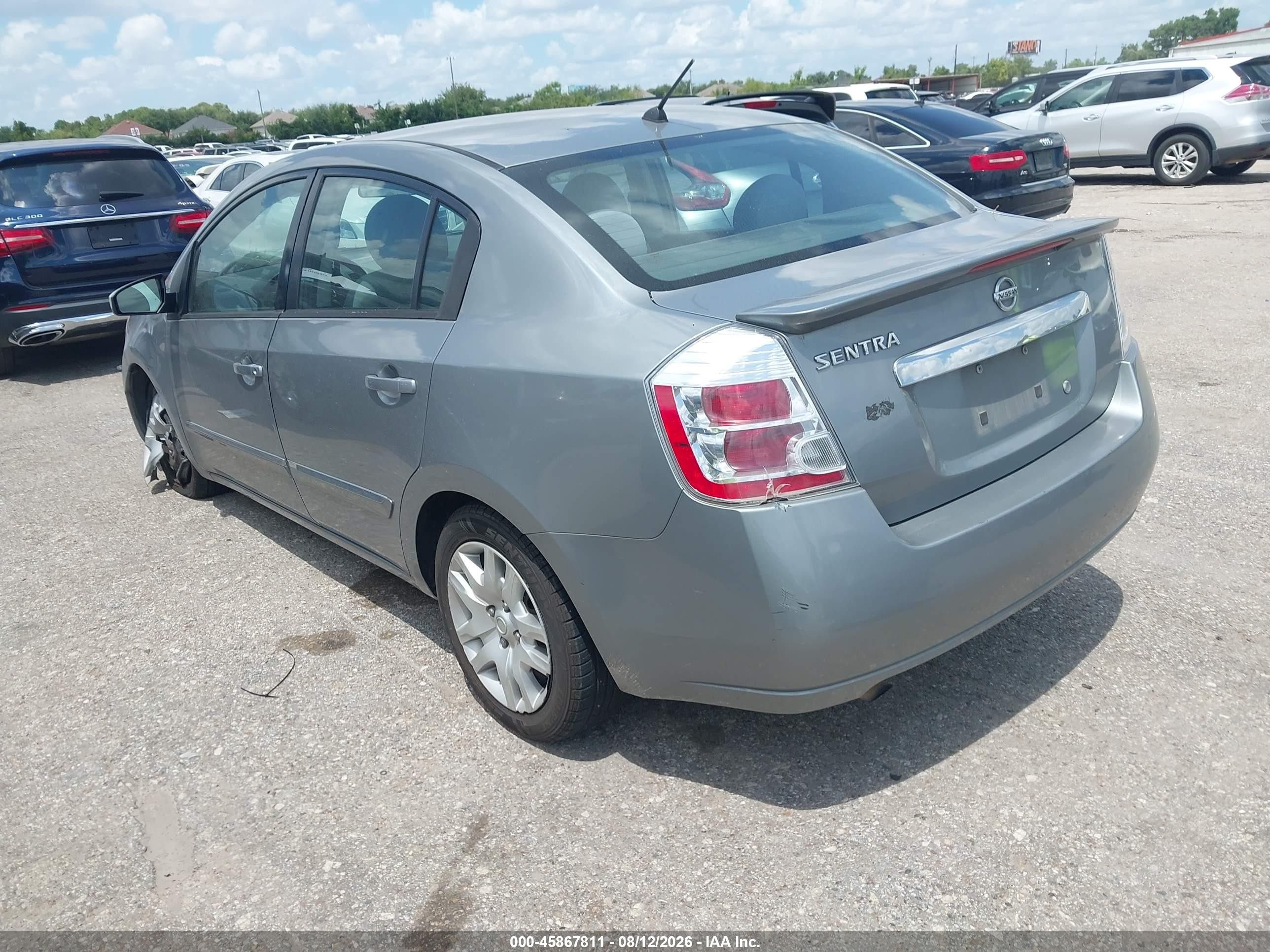 2012 Nissan Sentra 2.0 S Silver vin: 3N1AB6AP4CL713040