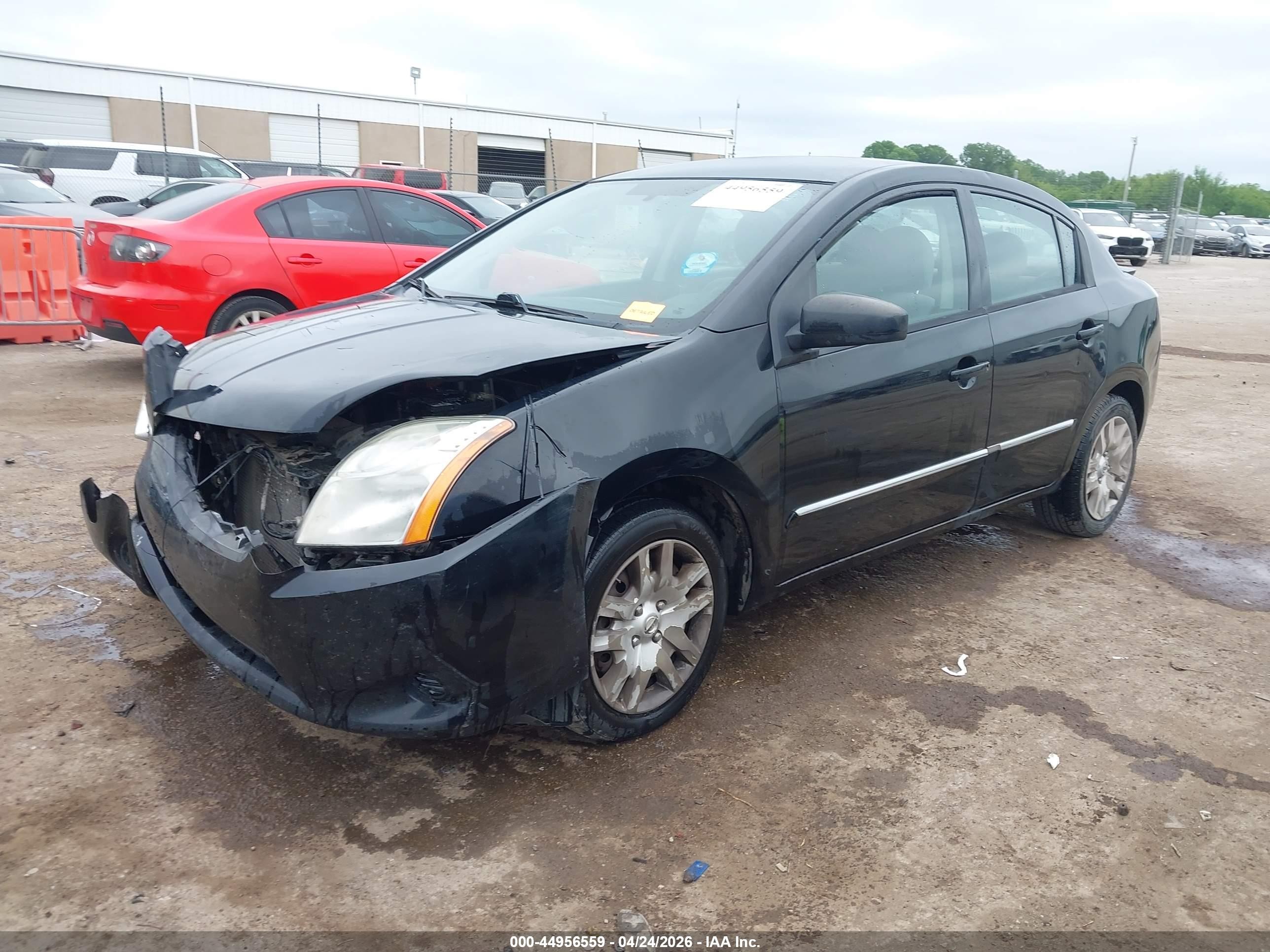 2012 Nissan Sentra 2.0 S Черный vin: 3N1AB6AP4CL713250