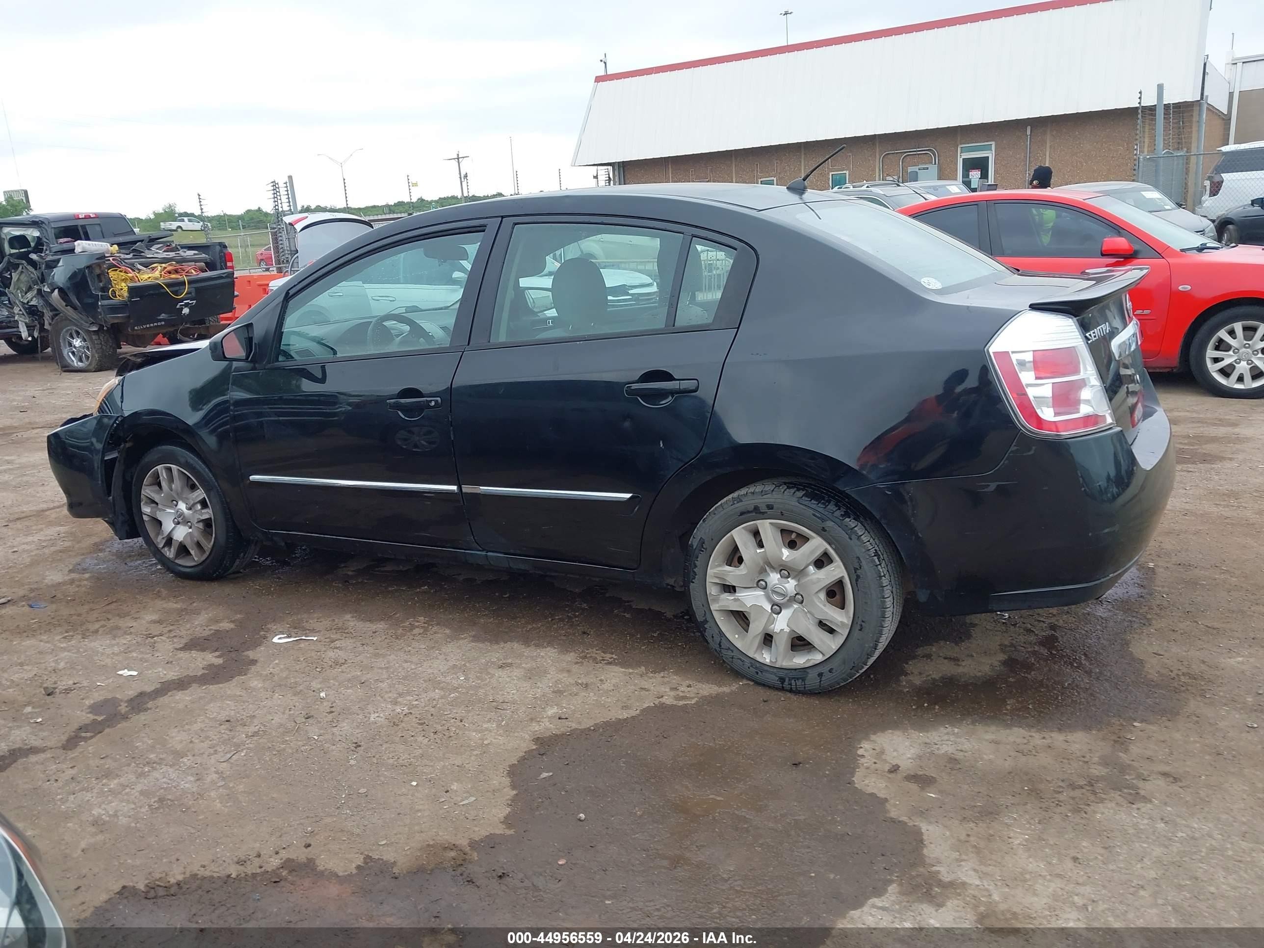 2012 Nissan Sentra 2.0 S Черный vin: 3N1AB6AP4CL713250