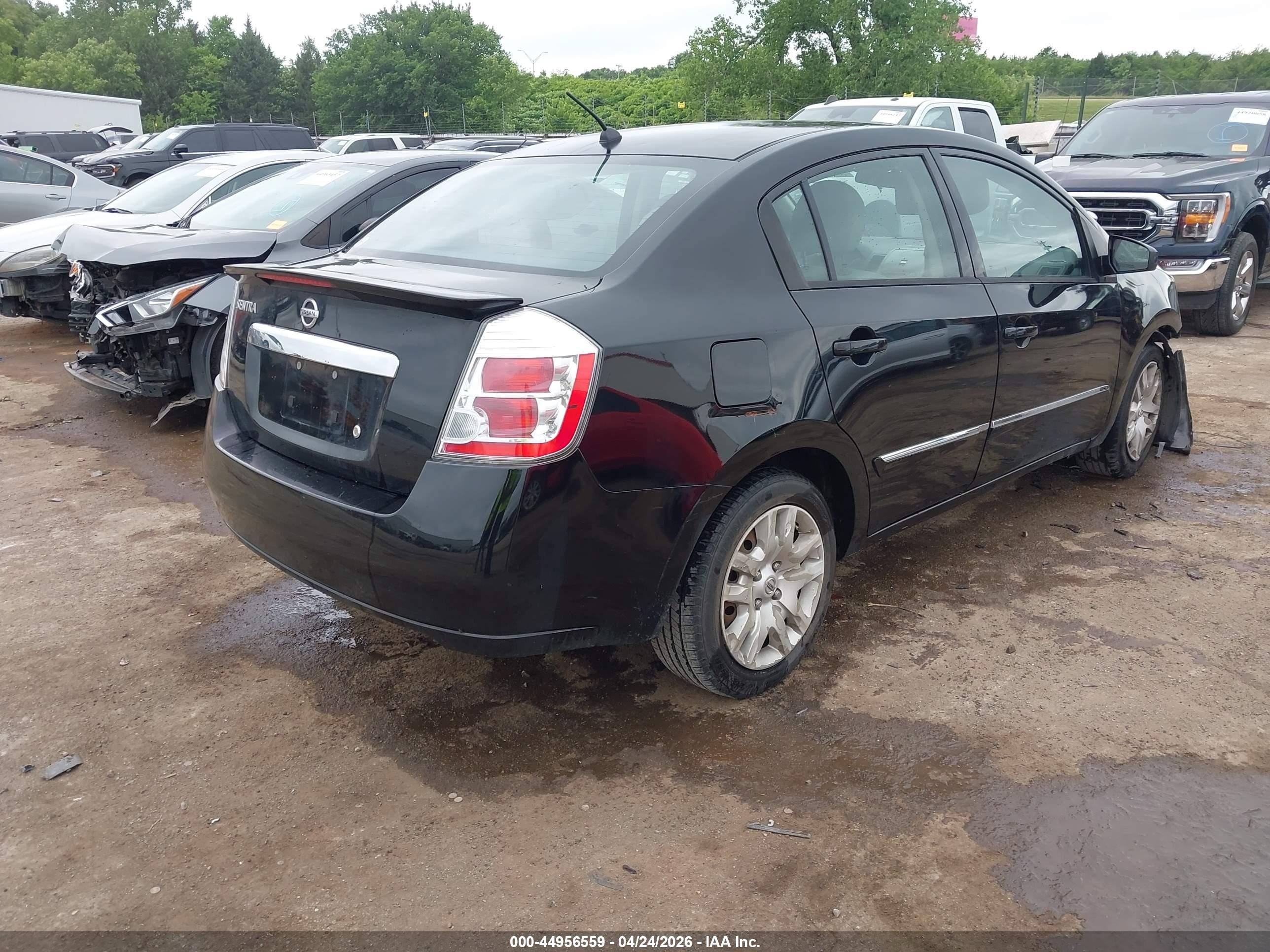 2012 Nissan Sentra 2.0 S Черный vin: 3N1AB6AP4CL713250