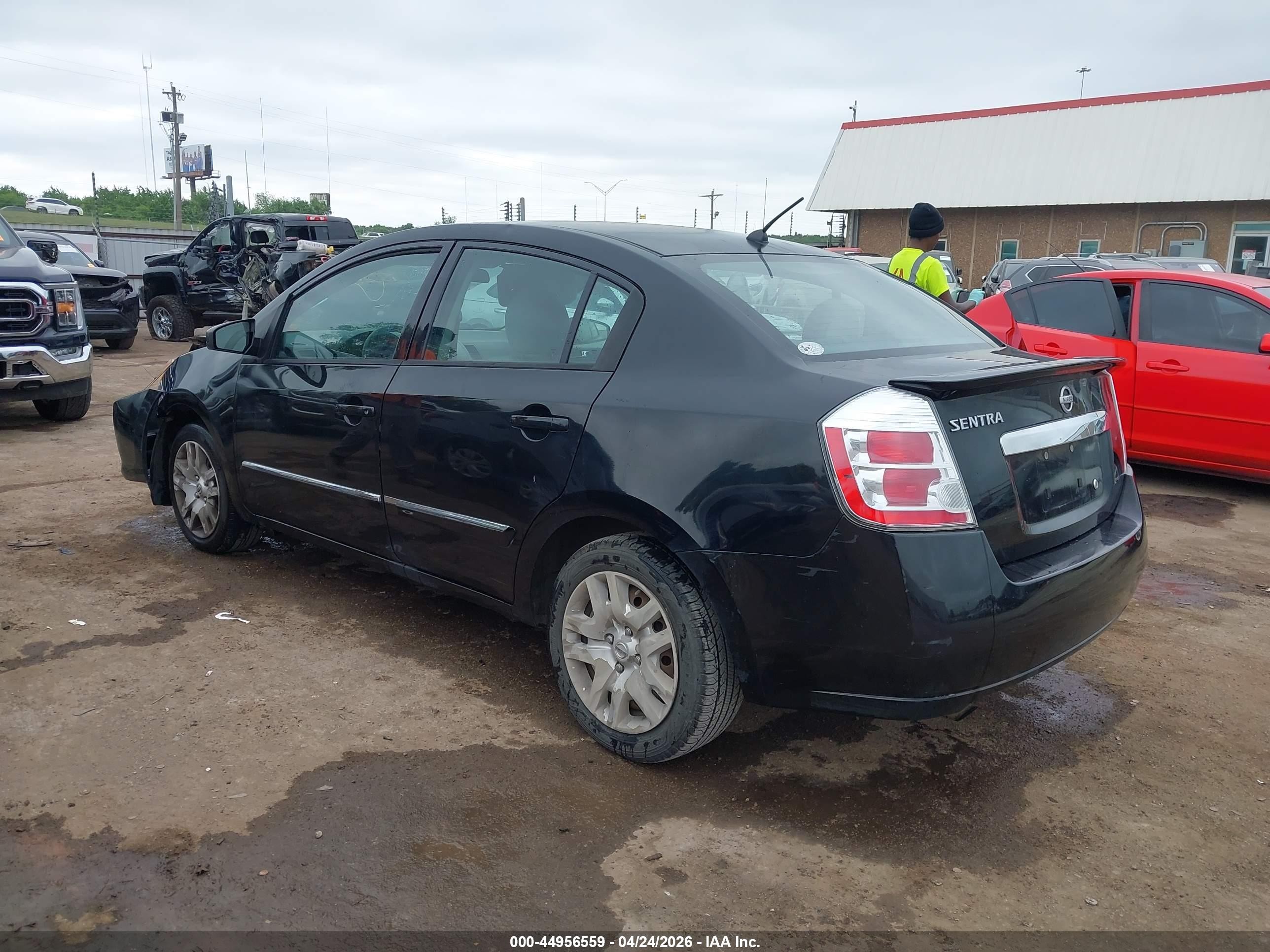 2012 Nissan Sentra 2.0 S Черный vin: 3N1AB6AP4CL713250