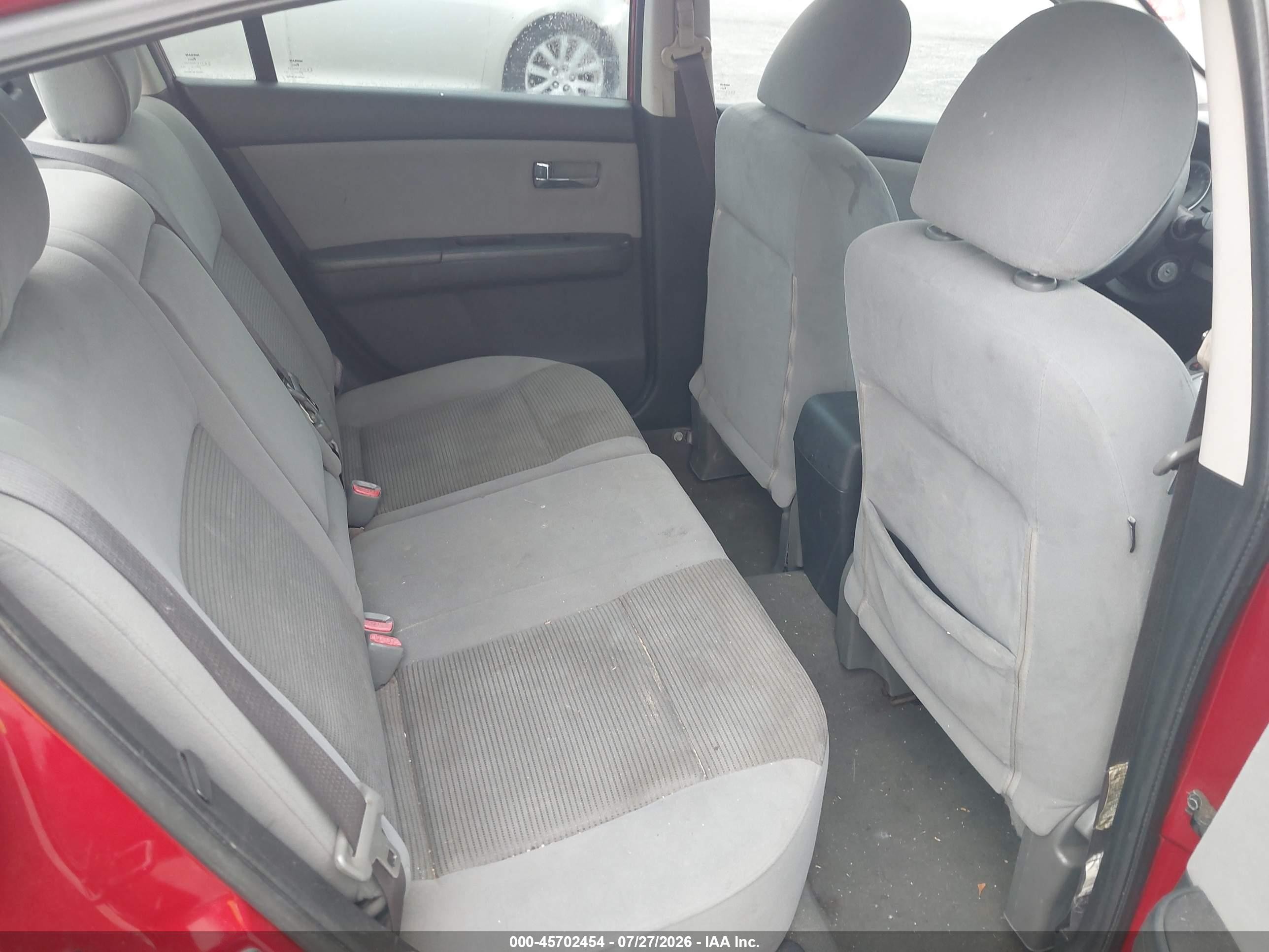 2012 Nissan Sentra 2.0 S Red vin: 3N1AB6AP4CL754817