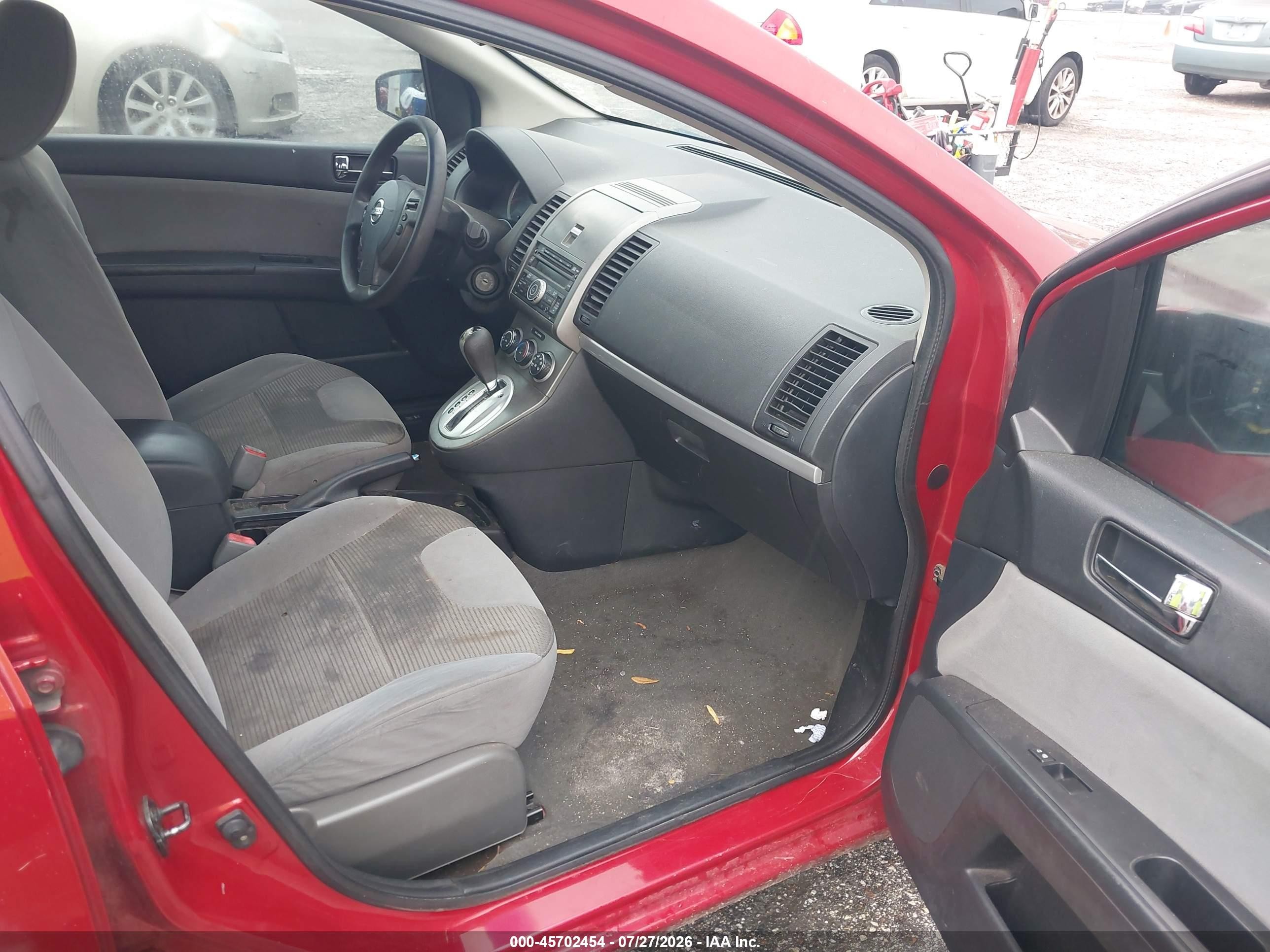 2012 Nissan Sentra 2.0 S Red vin: 3N1AB6AP4CL754817