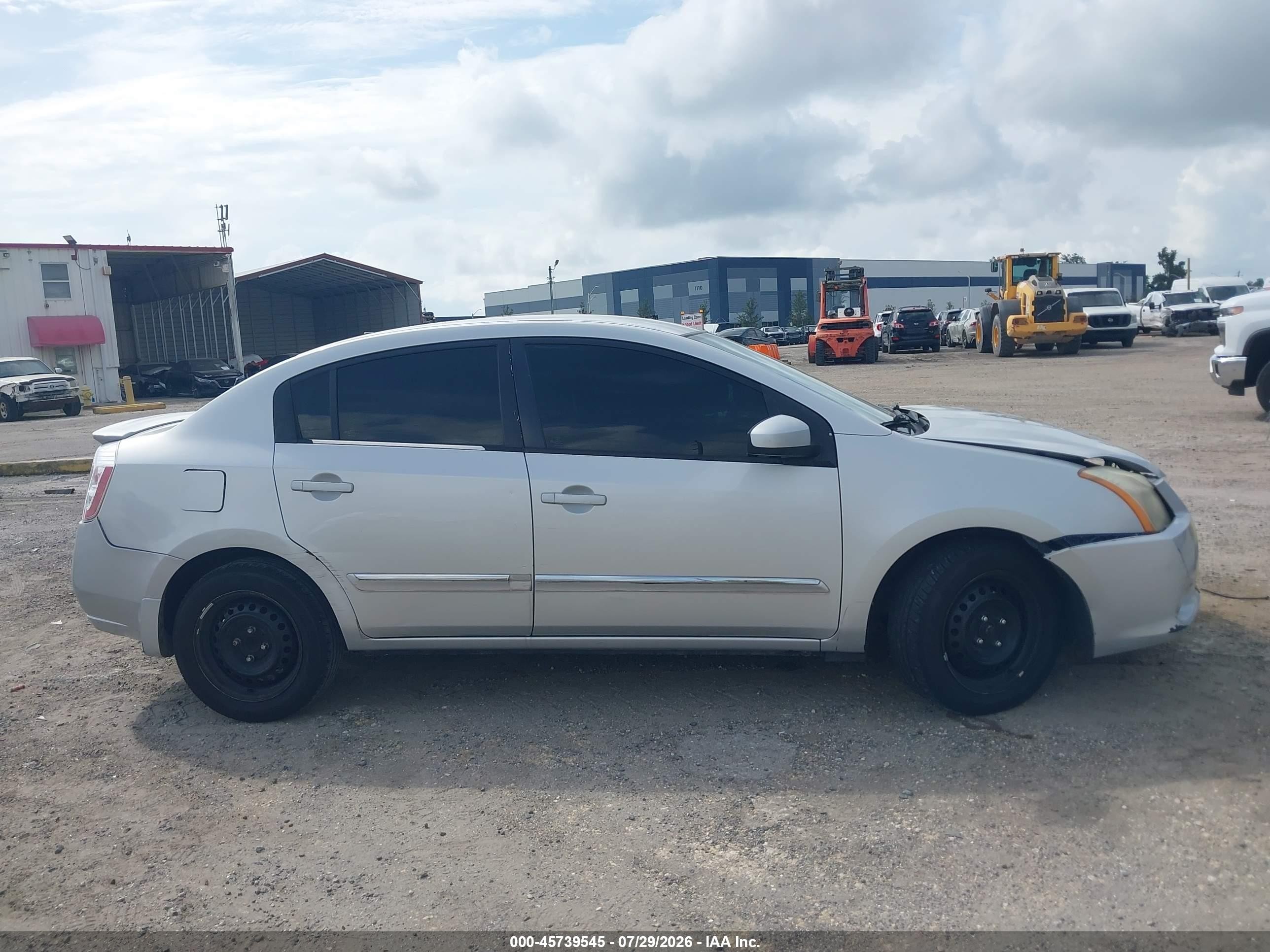 2012 Nissan Sentra 2.0 S Серебряный vin: 3N1AB6AP4CL776364