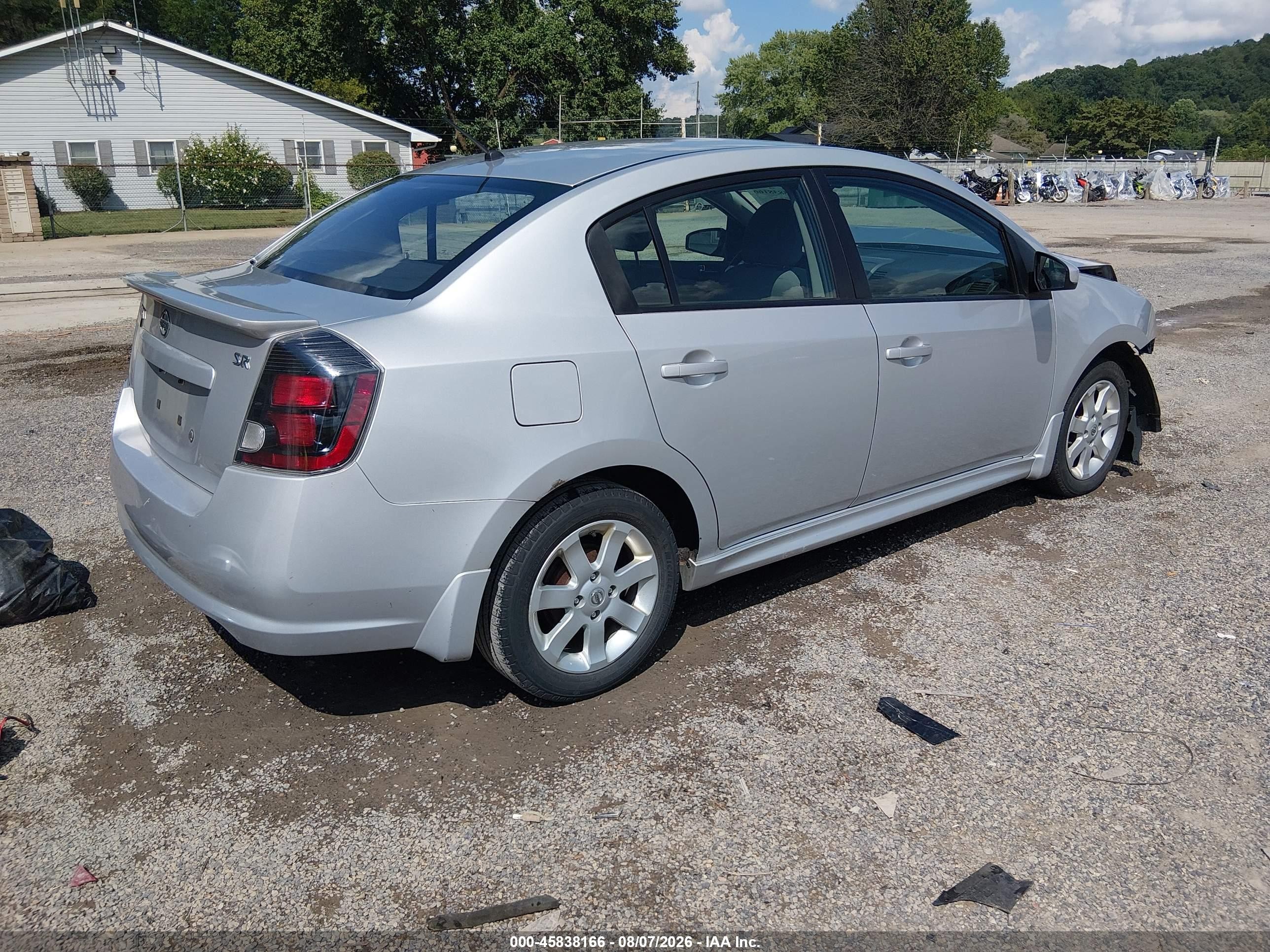 2012 Nissan Sentra 2.0 Sr Silver vin: 3N1AB6AP4CL781841