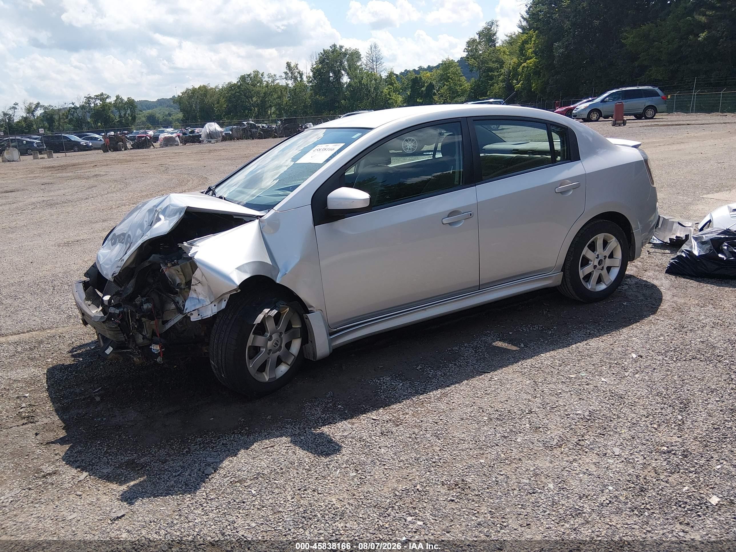 2012 Nissan Sentra 2.0 Sr Silver vin: 3N1AB6AP4CL781841