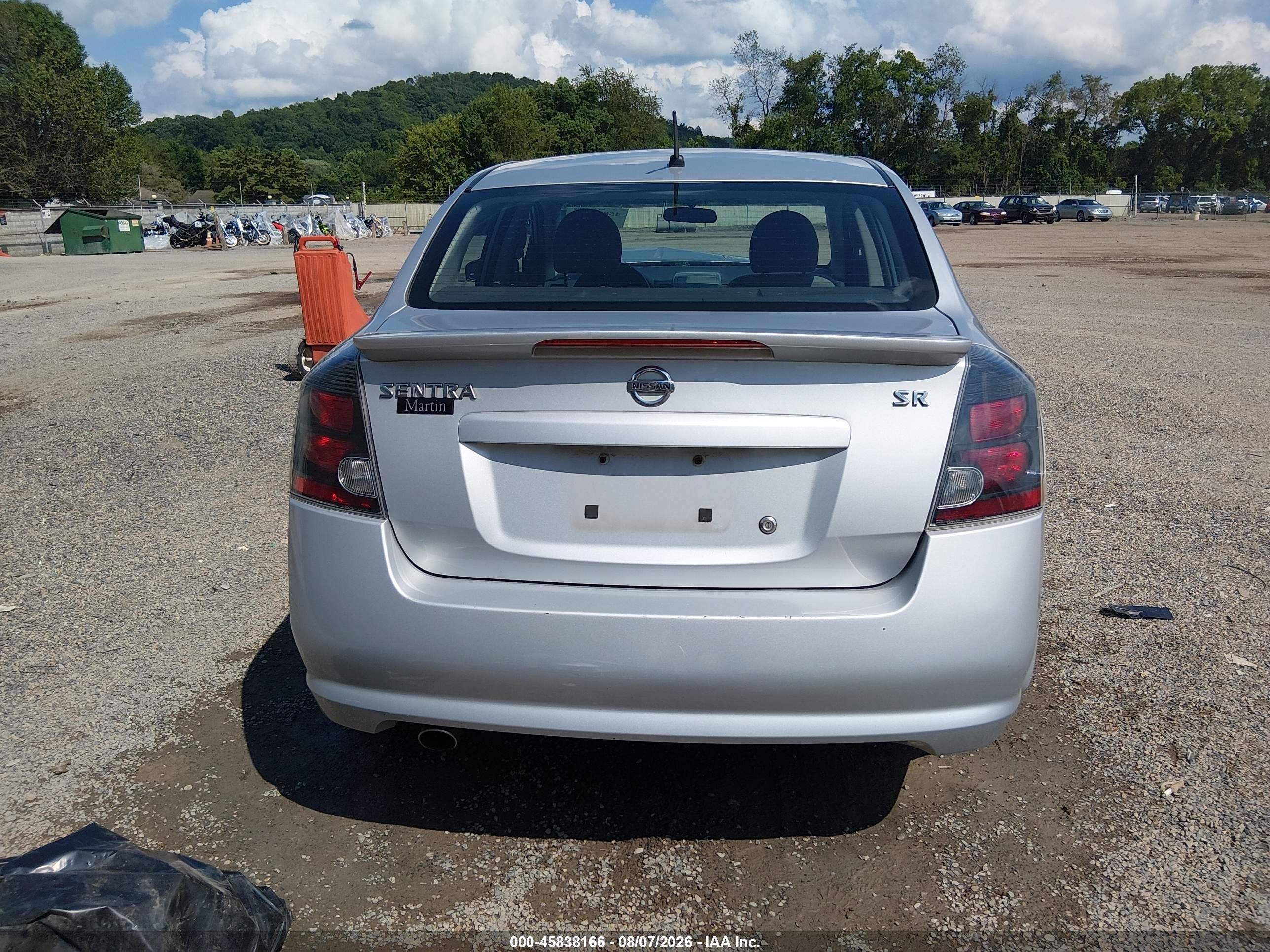 2012 Nissan Sentra 2.0 Sr Silver vin: 3N1AB6AP4CL781841