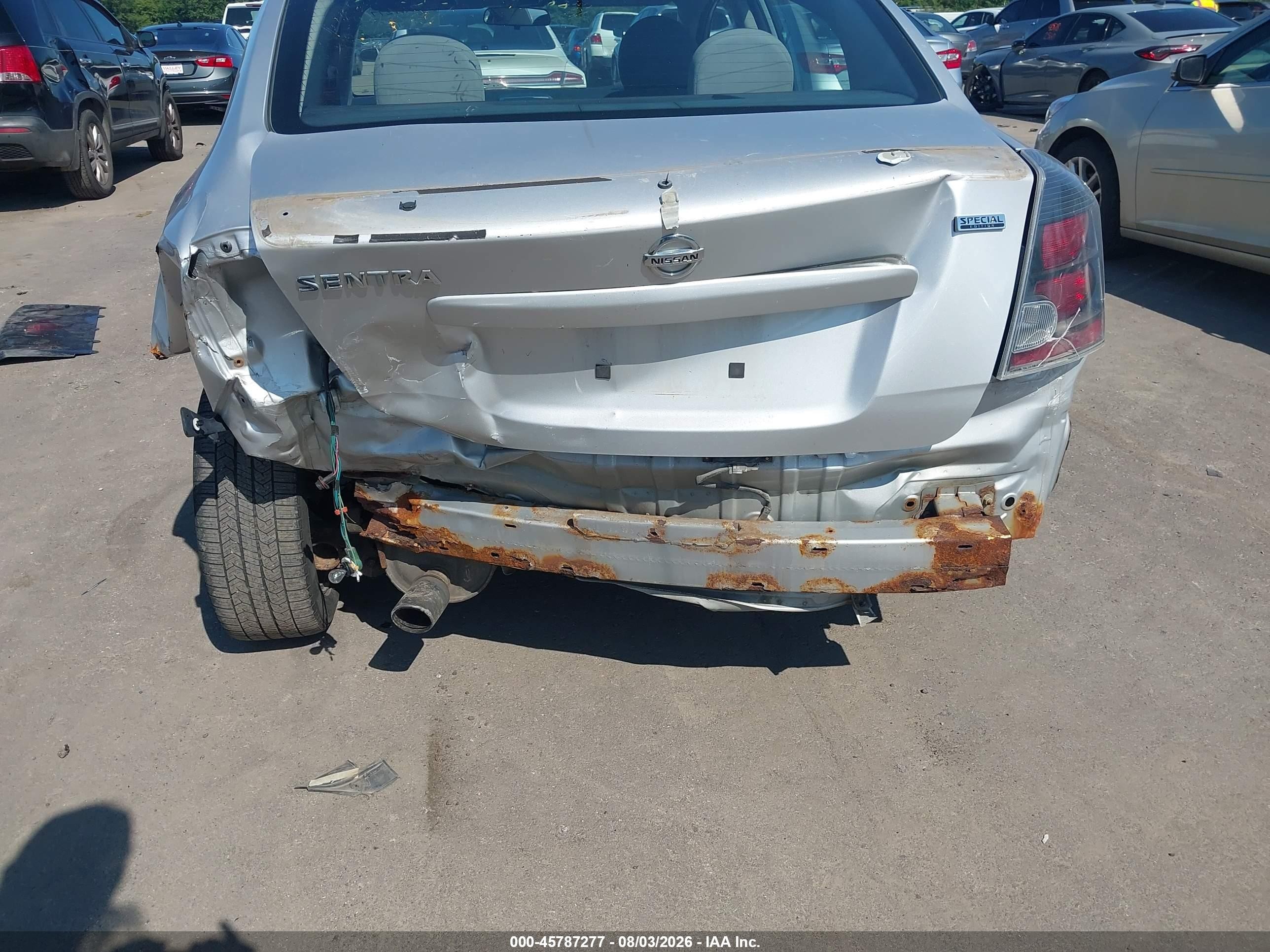 2012 Nissan Sentra 2.0 Sr Silver vin: 3N1AB6AP4CL783783