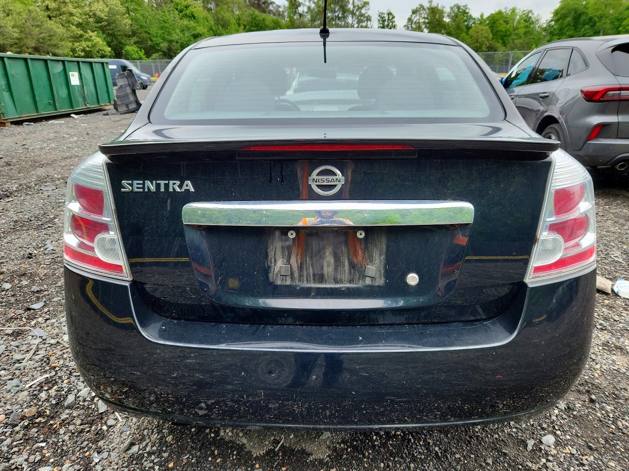 2012 Nissan Sentra Black vin: 3N1AB6AP4CL785677