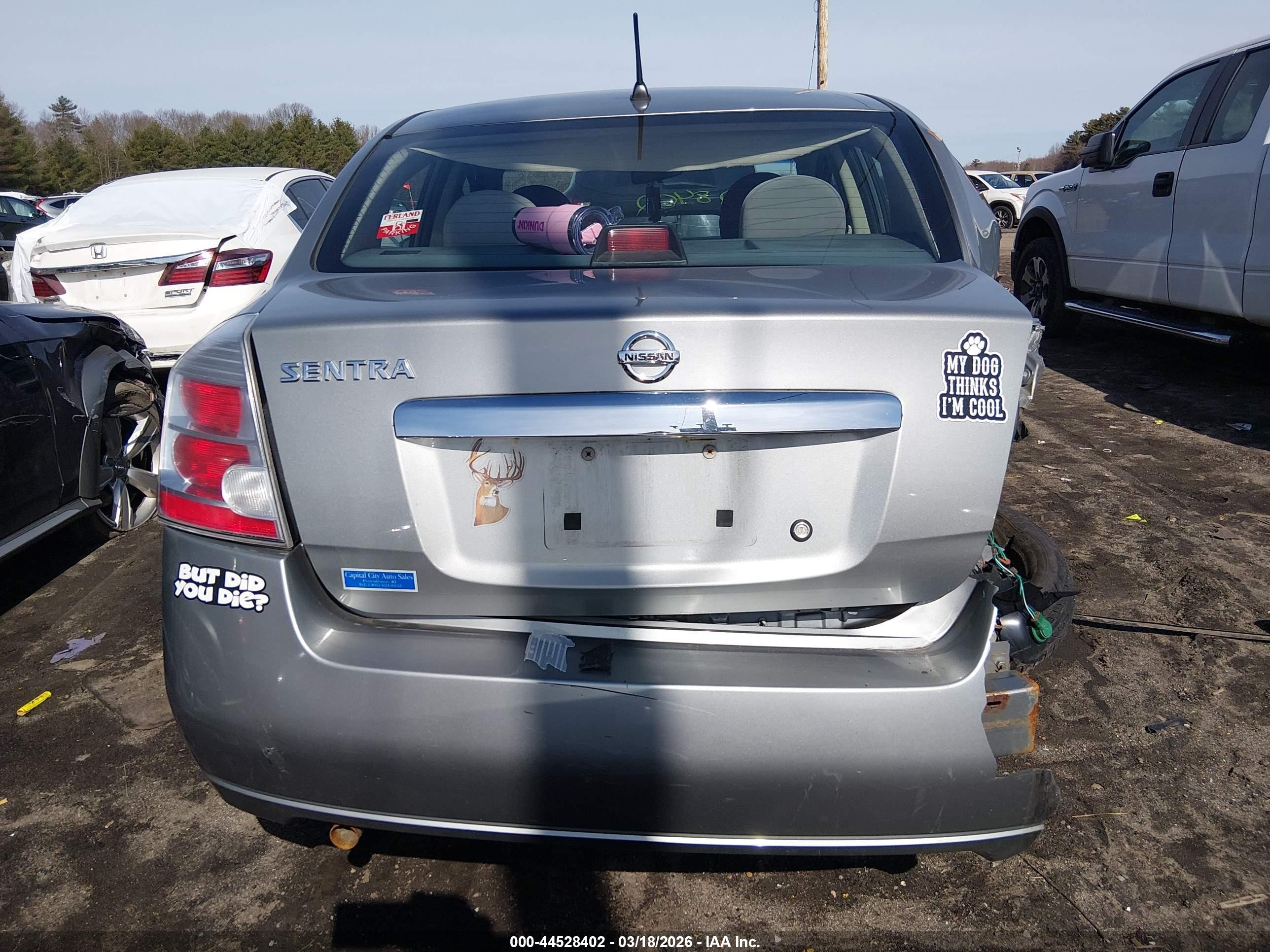 2010 Nissan Sentra 2.0 Gray vin: 3N1AB6AP5AL617320