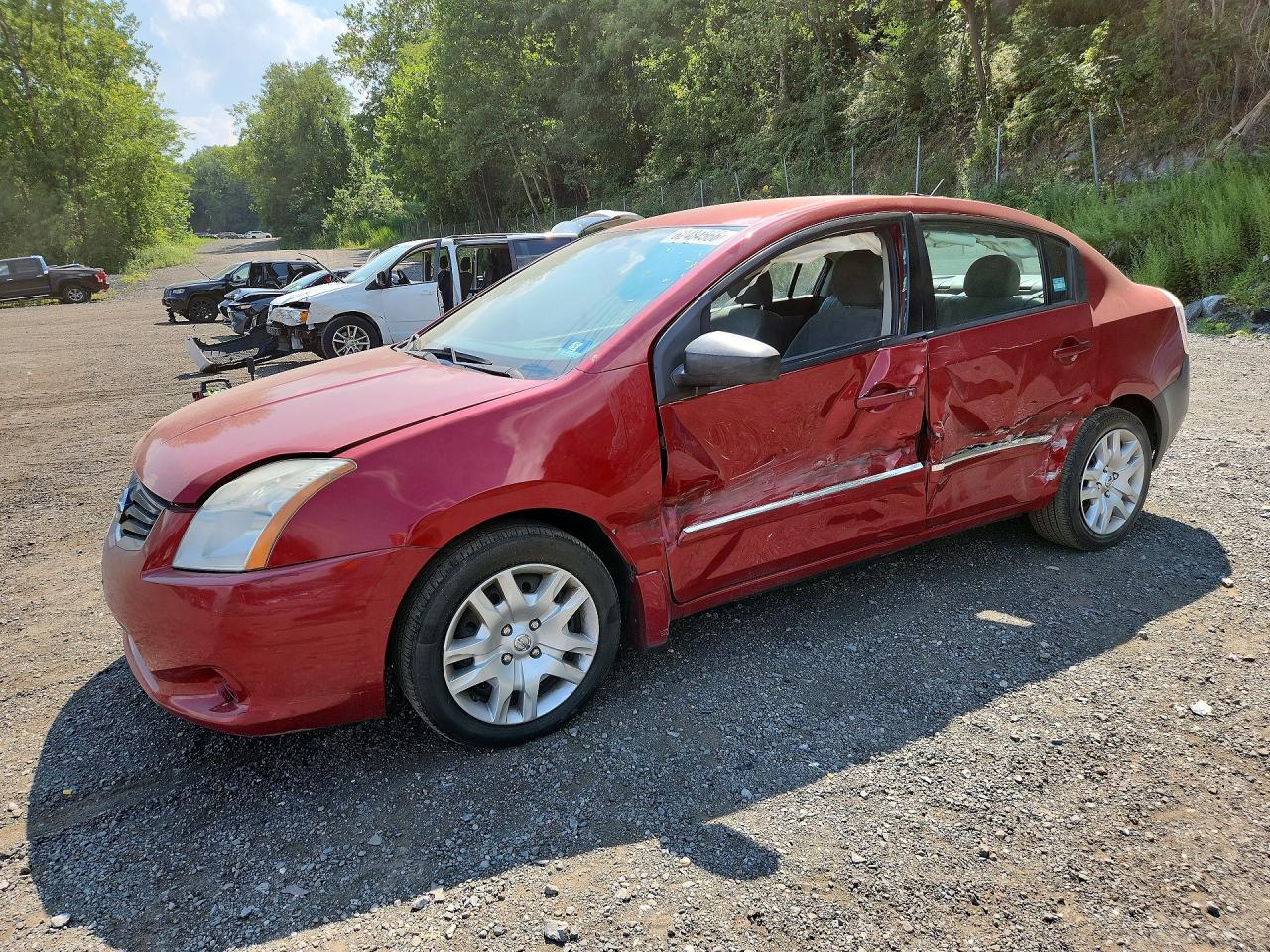 2010 Nissan Sentra 2.0 Red vin: 3N1AB6AP5AL634442