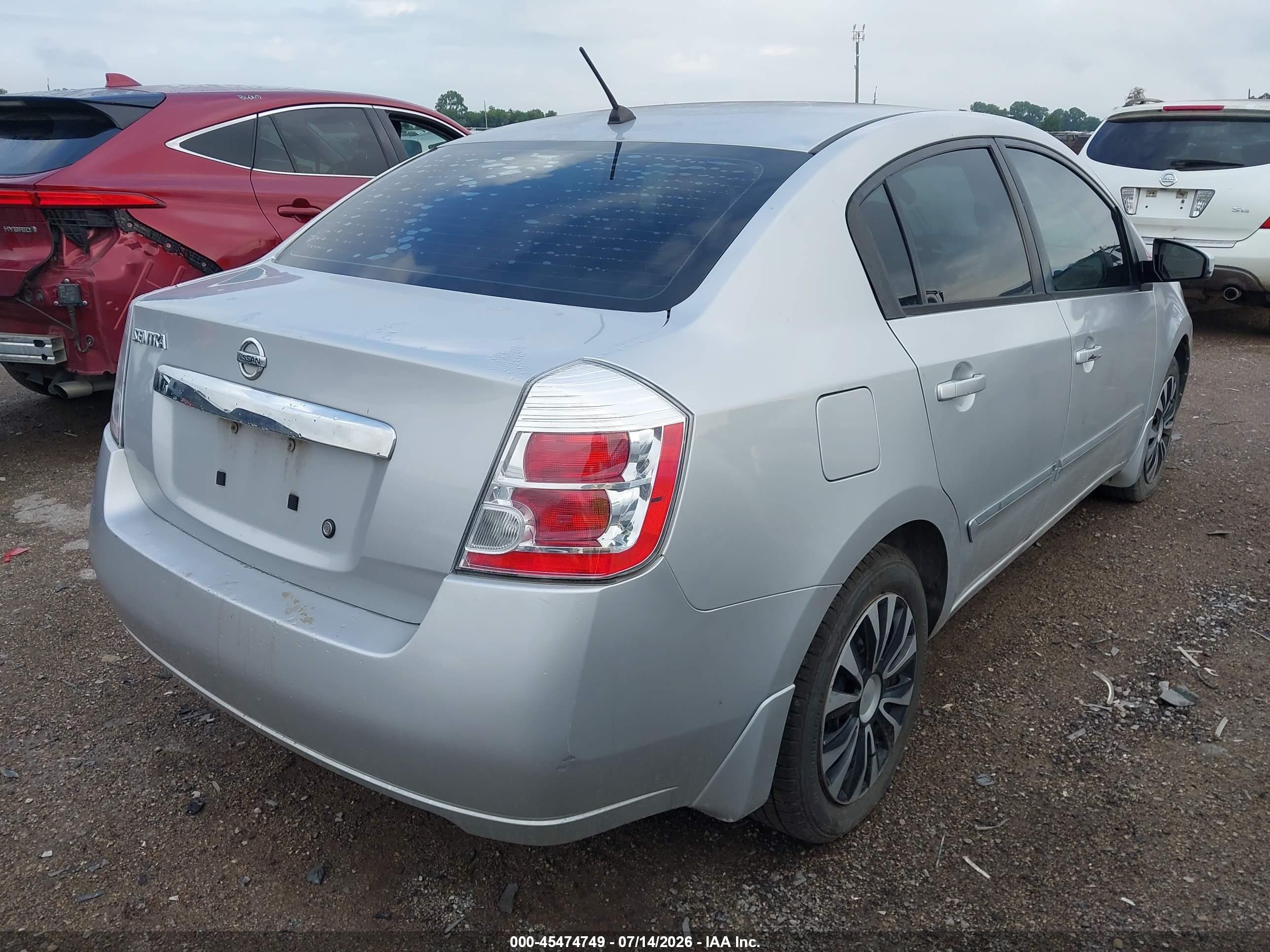 2010 Nissan Sentra 2.0s Silver vin: 3N1AB6AP5AL669580