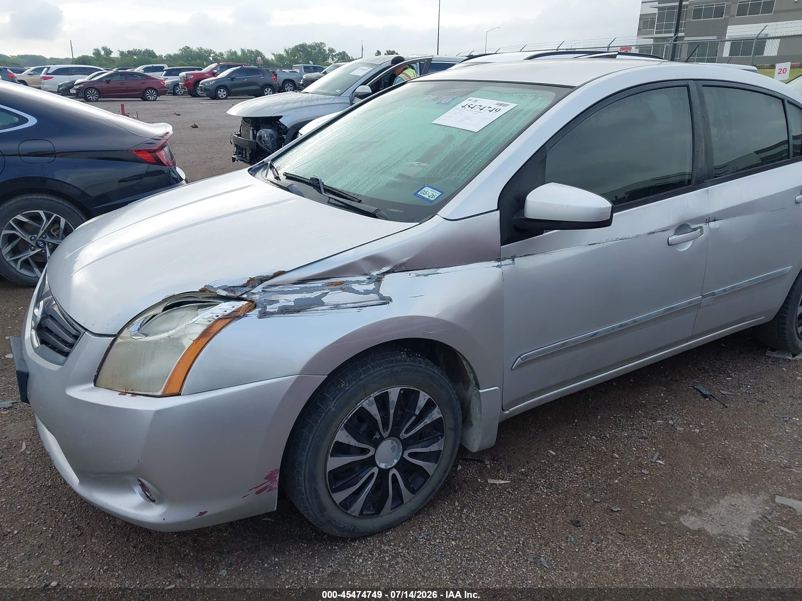 2010 Nissan Sentra 2.0s Silver vin: 3N1AB6AP5AL669580