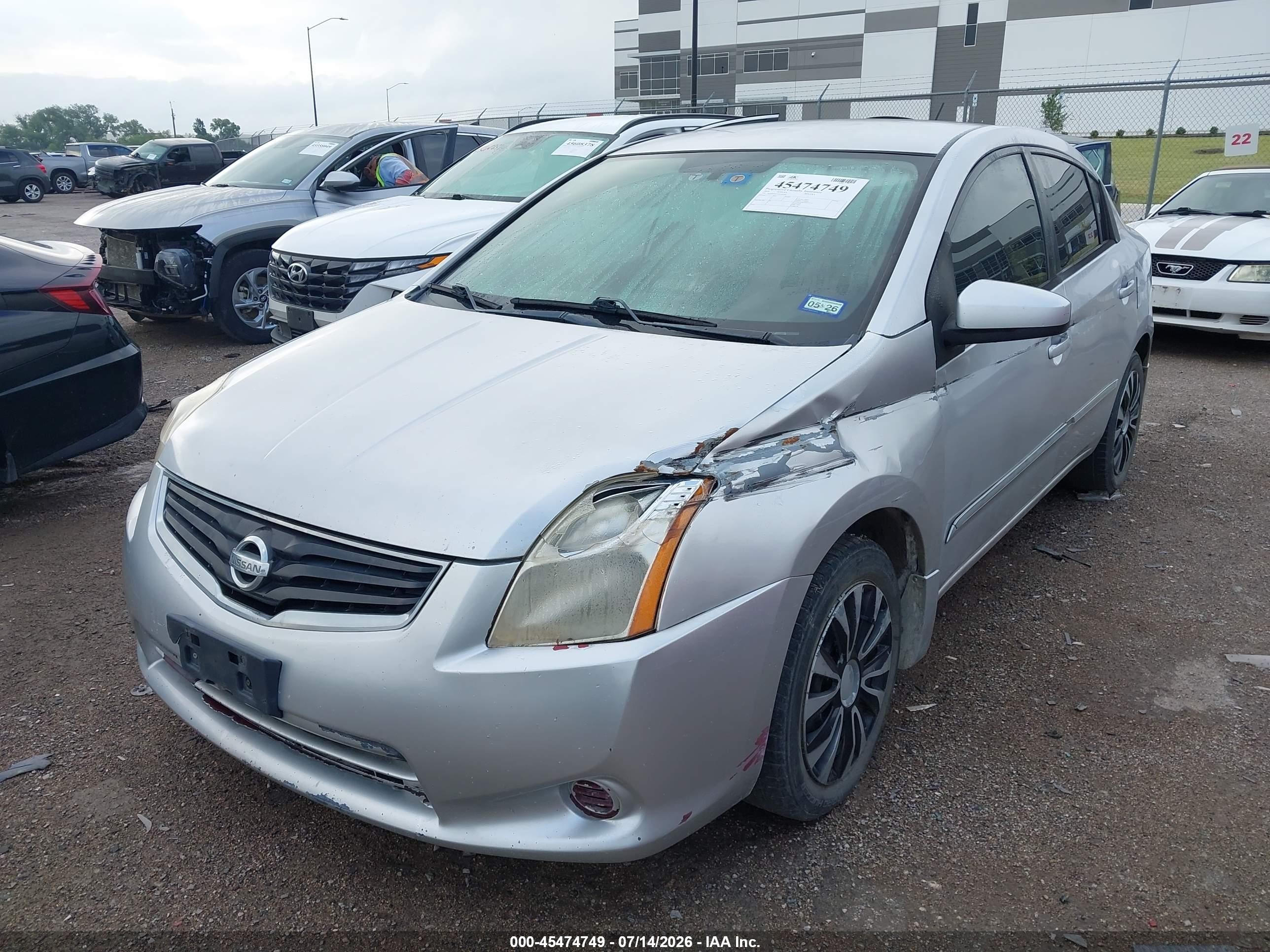 2010 Nissan Sentra 2.0s Silver vin: 3N1AB6AP5AL669580