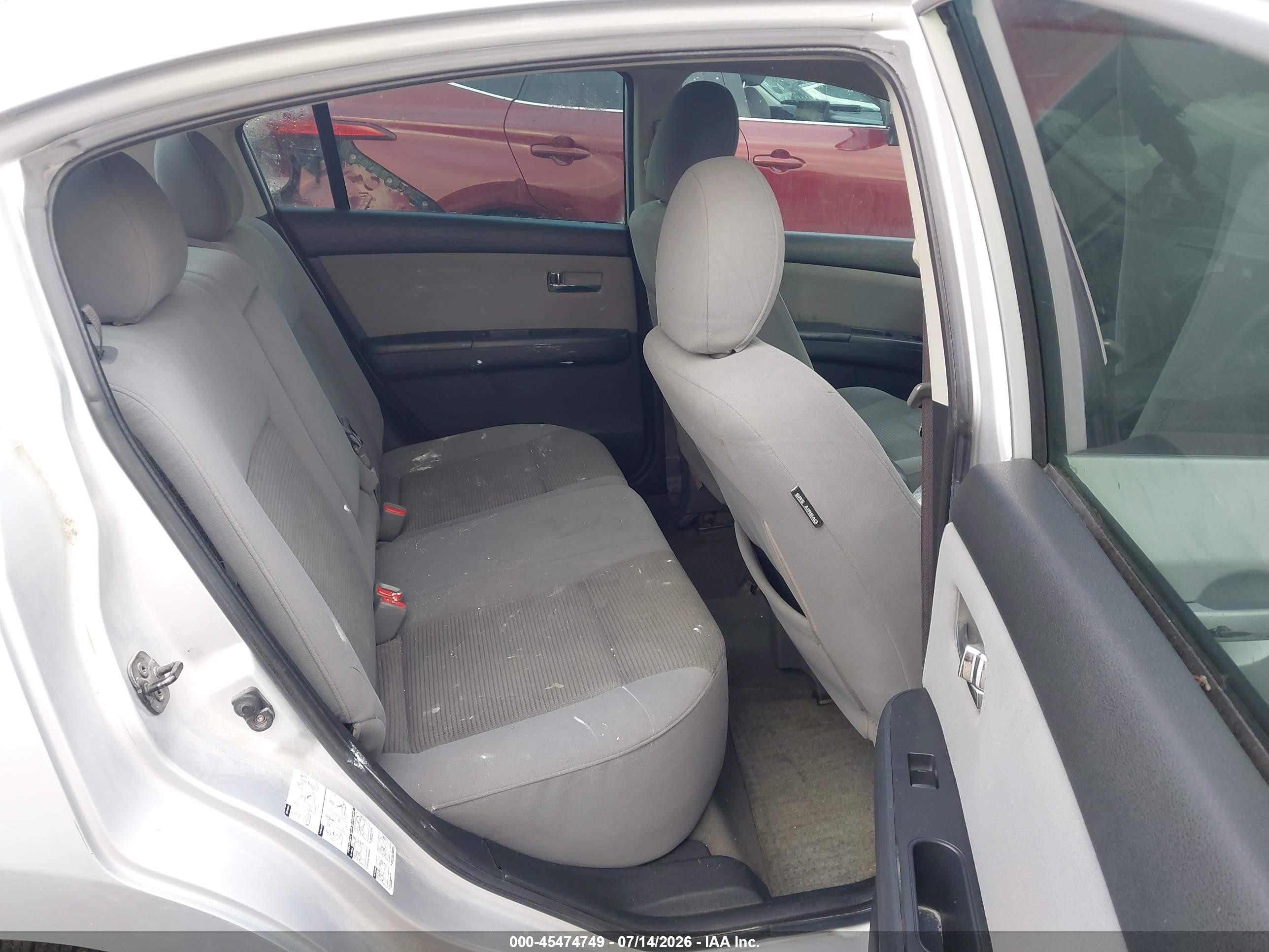 2010 Nissan Sentra 2.0s Silver vin: 3N1AB6AP5AL669580