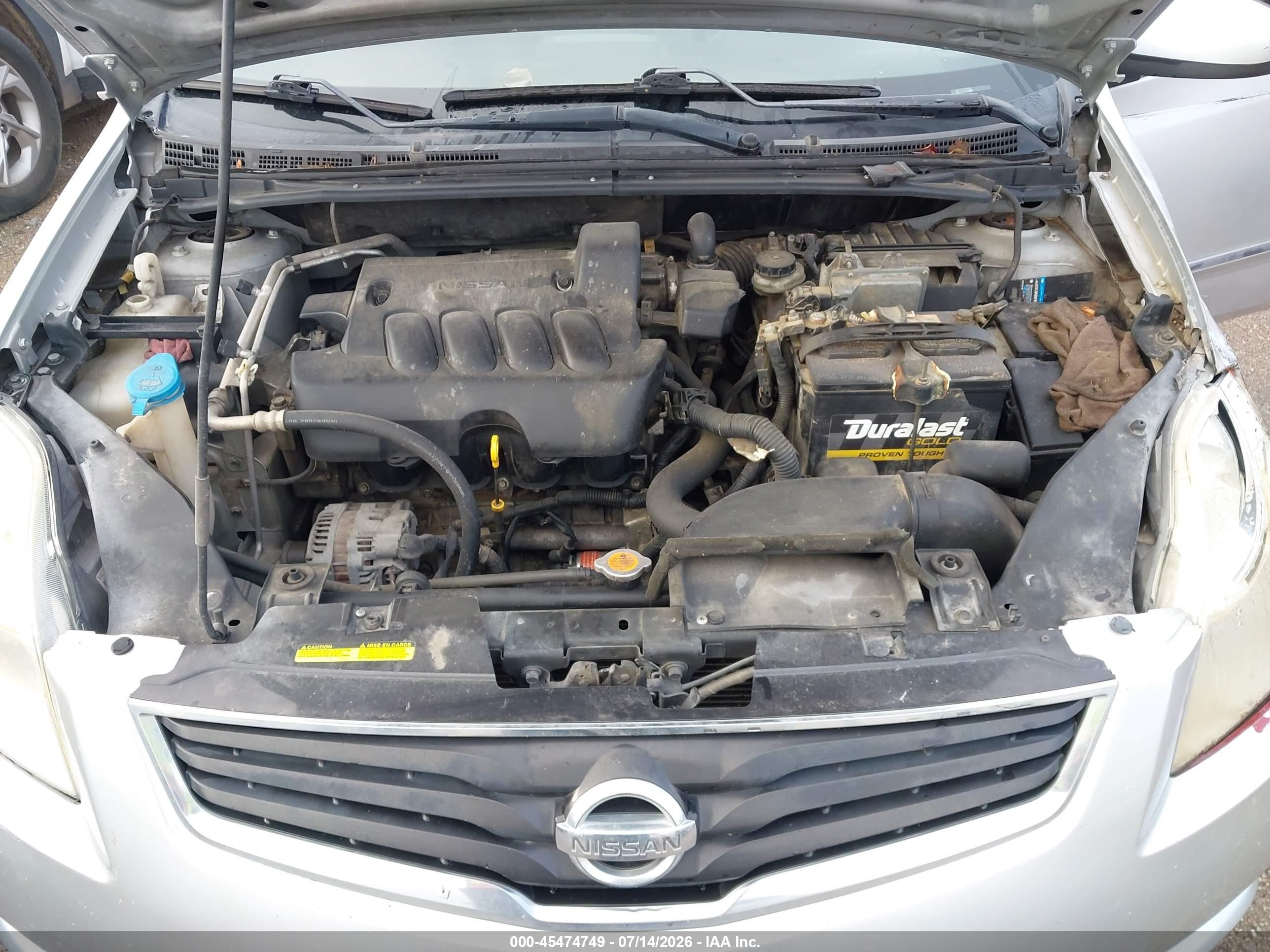 2010 Nissan Sentra 2.0s Silver vin: 3N1AB6AP5AL669580