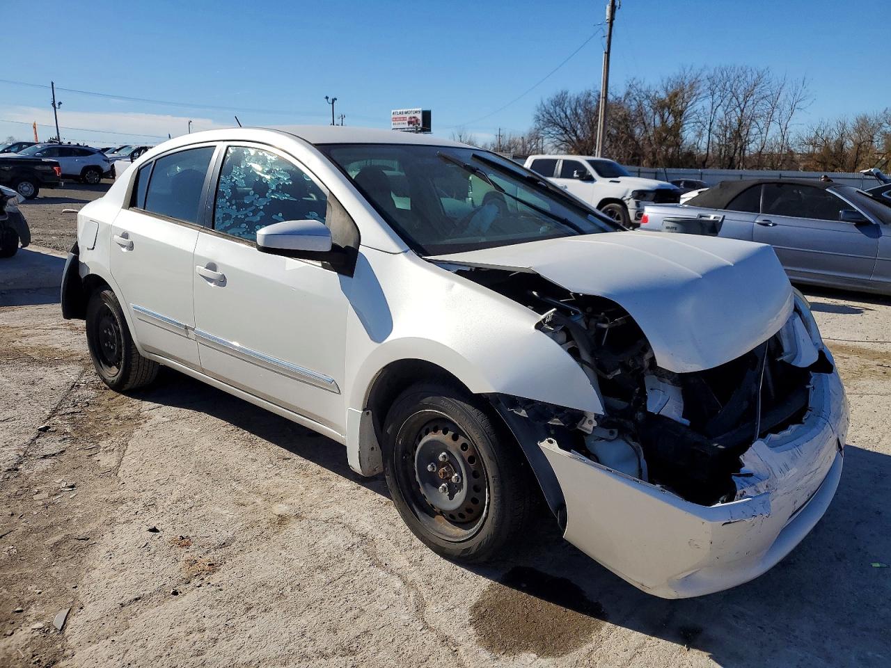 2010 Nissan Sentra 2.0 White vin: 3N1AB6AP5AL699548