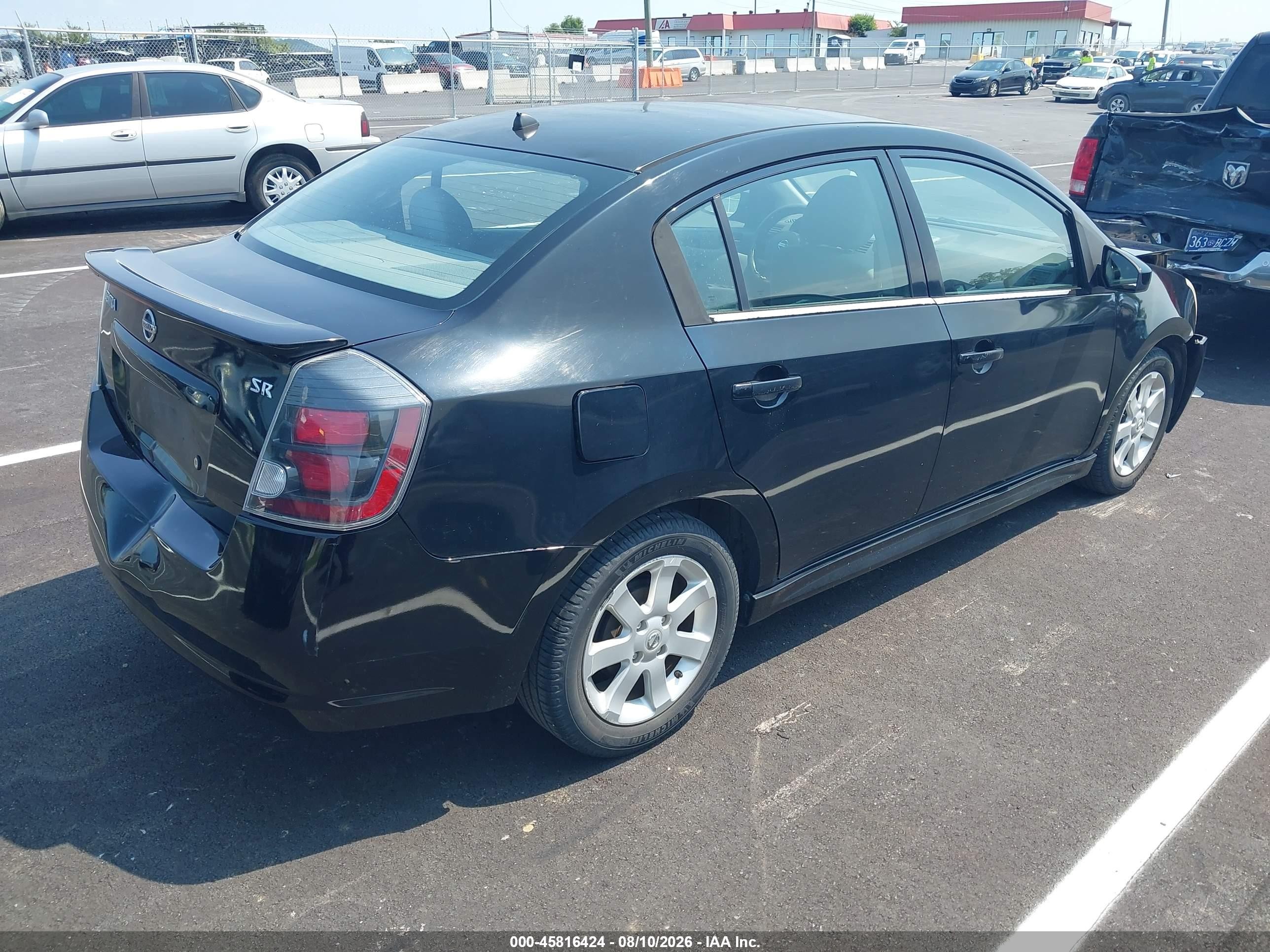 2010 Nissan Sentra 2.0sr Black vin: 3N1AB6AP5AL700469