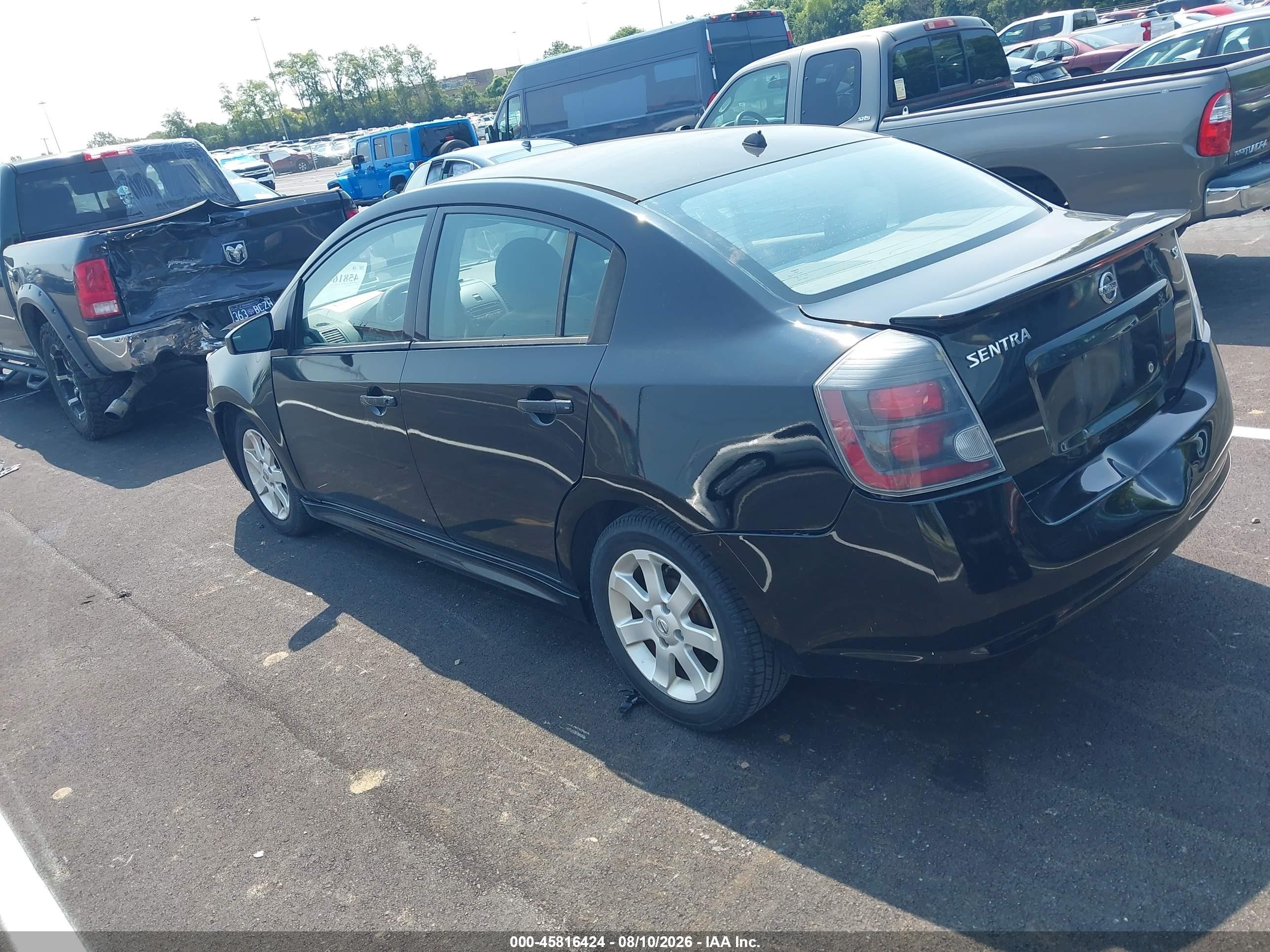 2010 Nissan Sentra 2.0sr Black vin: 3N1AB6AP5AL700469