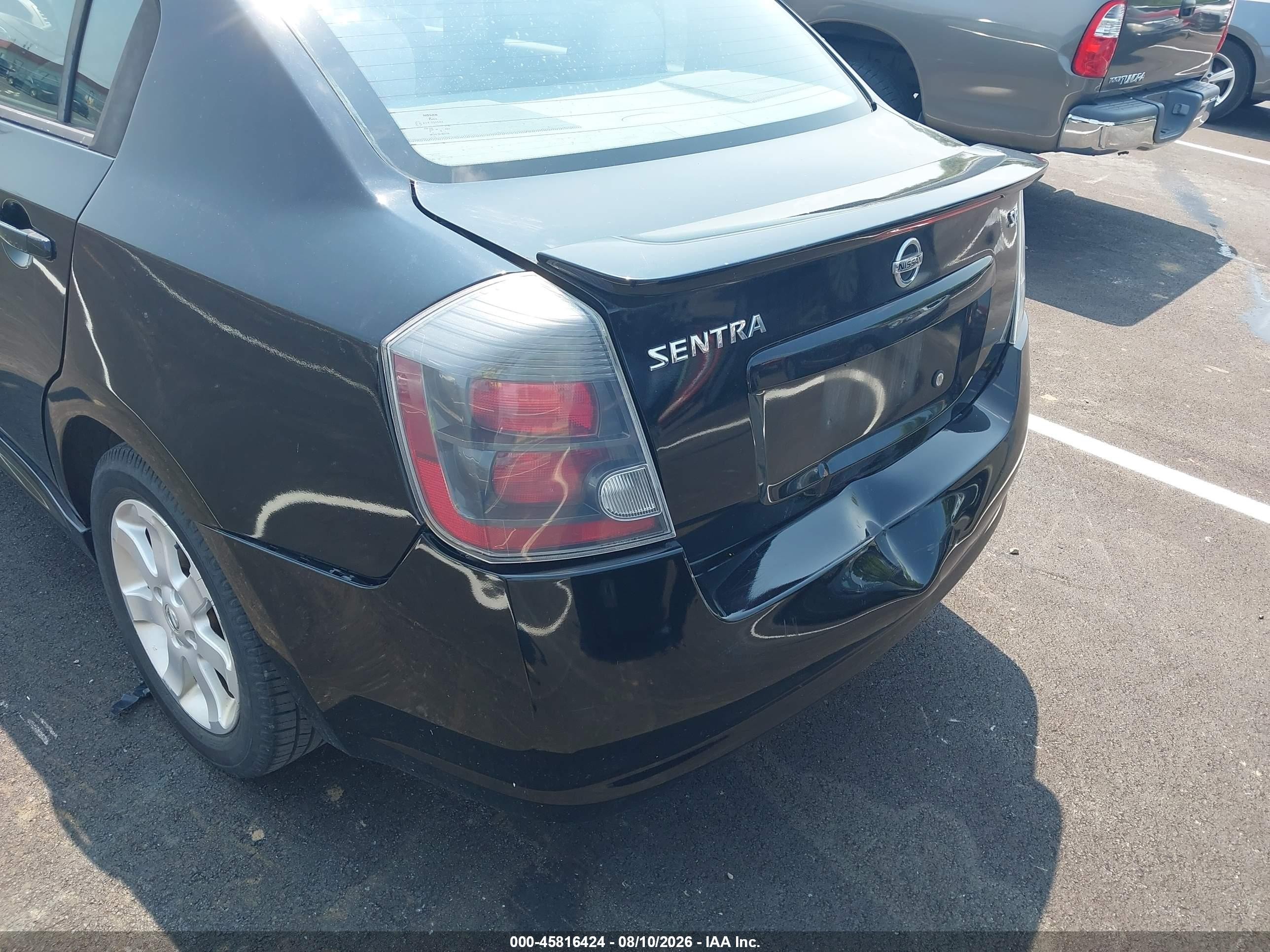 2010 Nissan Sentra 2.0sr Black vin: 3N1AB6AP5AL700469