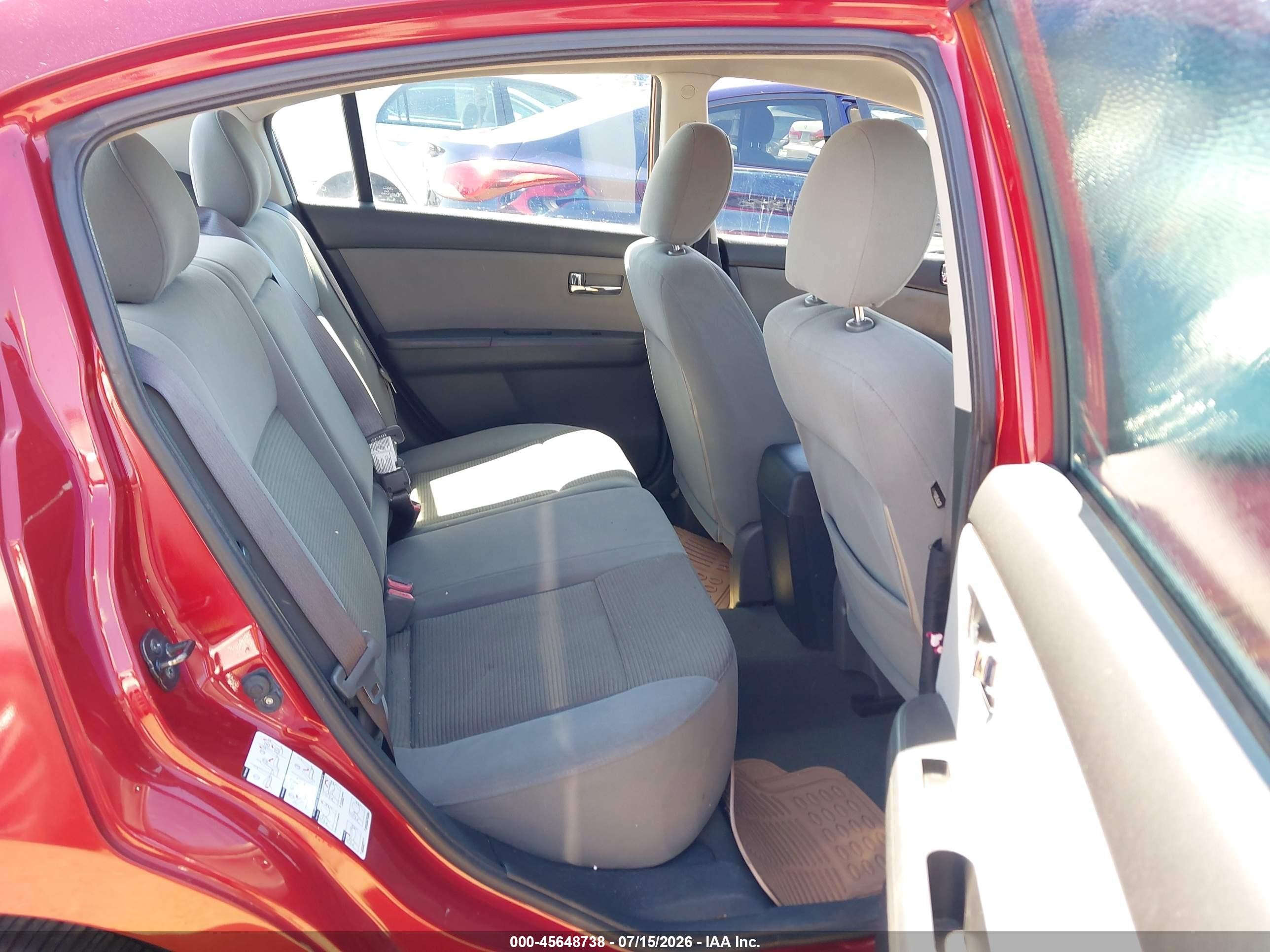 2011 Nissan Sentra 2.0s Red vin: 3N1AB6AP5BL602785