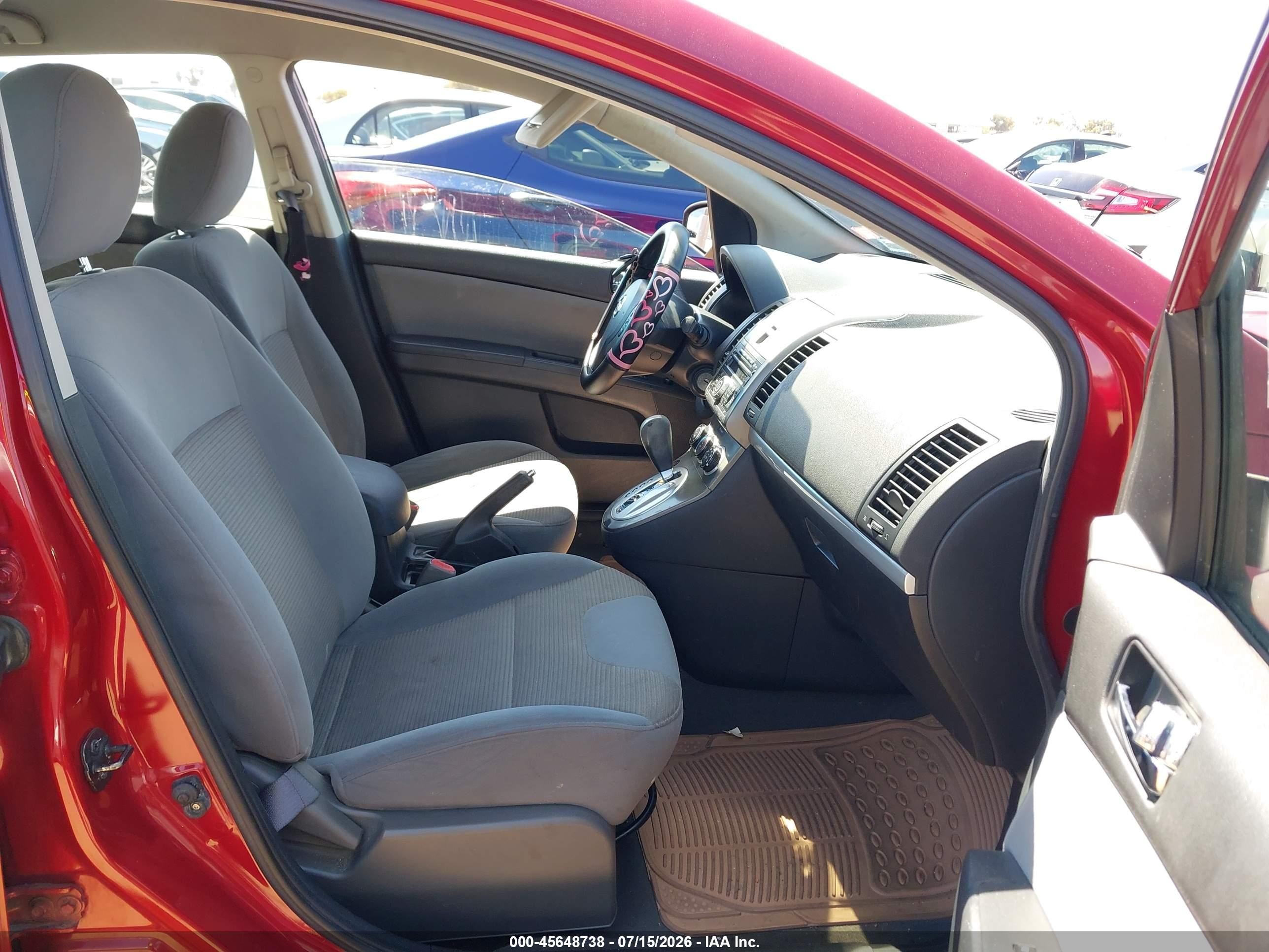 2011 Nissan Sentra 2.0s Red vin: 3N1AB6AP5BL602785