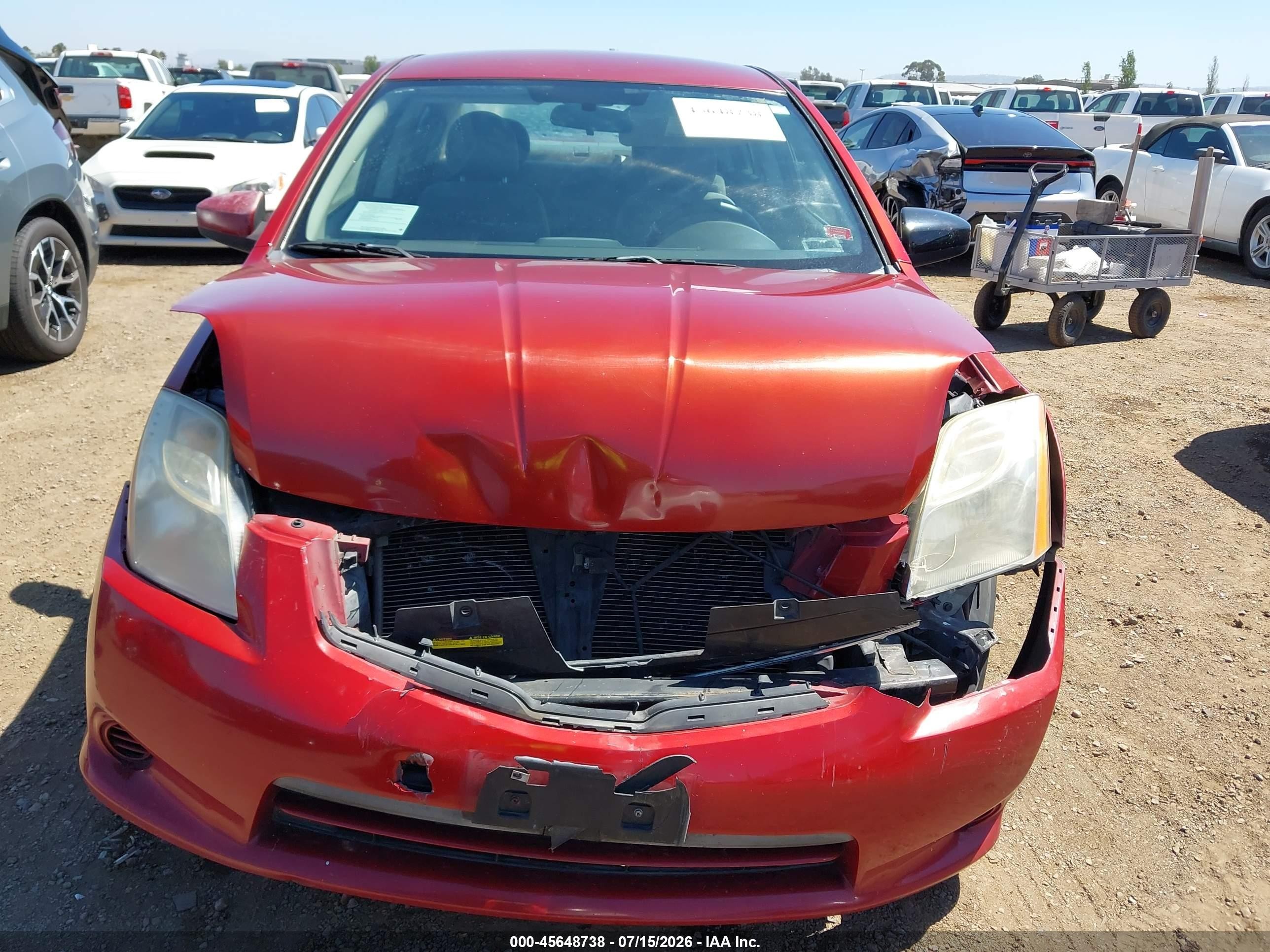 2011 Nissan Sentra 2.0s Red vin: 3N1AB6AP5BL602785