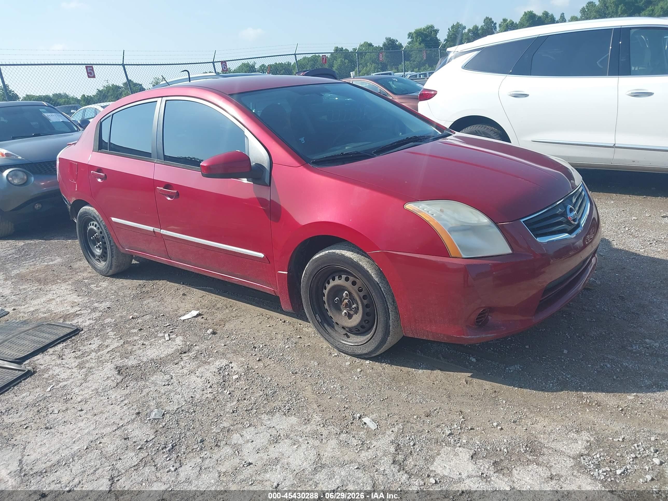 2011 Nissan Sentra 2.0s Red vin: 3N1AB6AP5BL622826