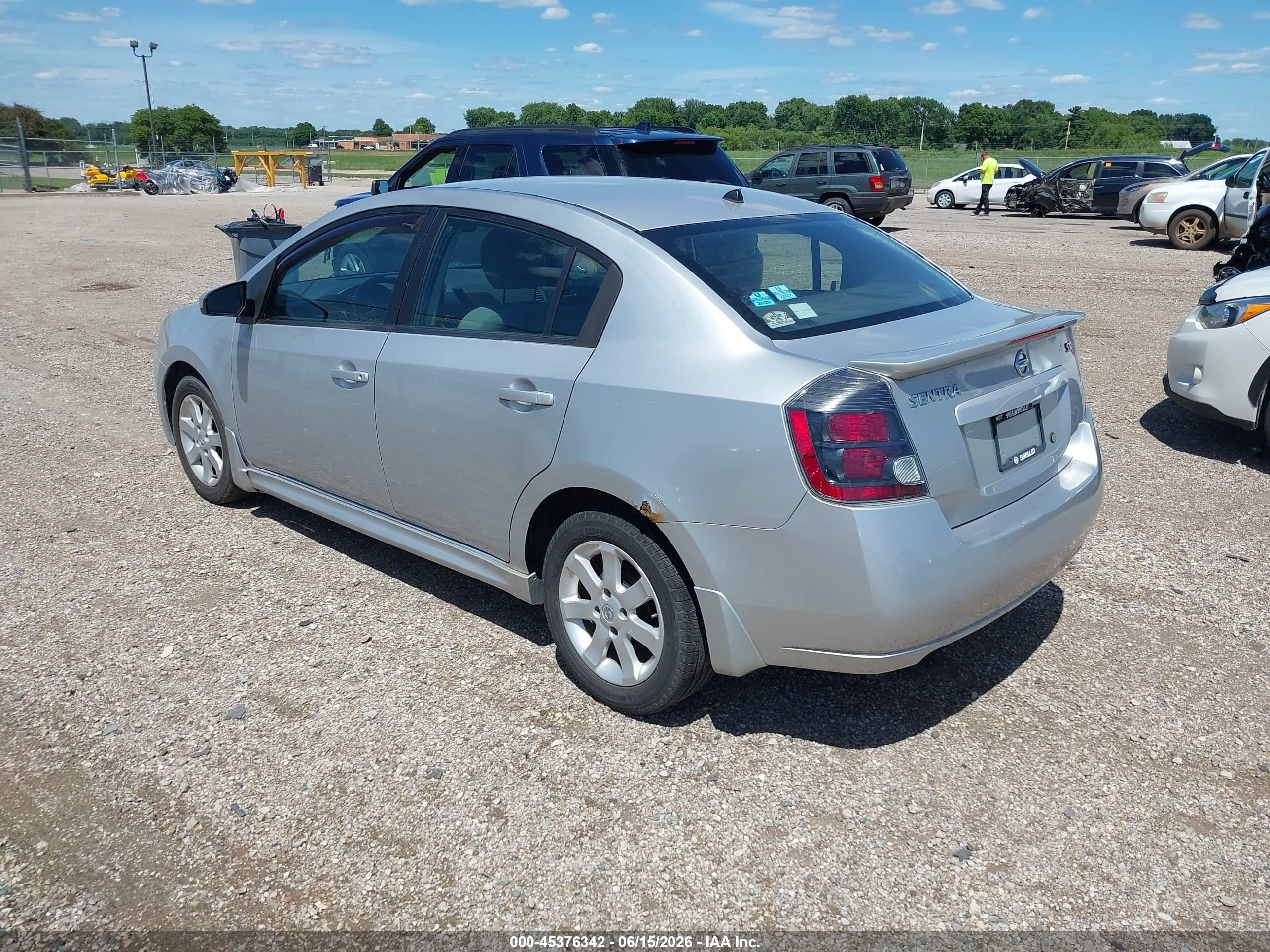 2011 Nissan Sentra 2.0sr Silver vin: 3N1AB6AP5BL646527