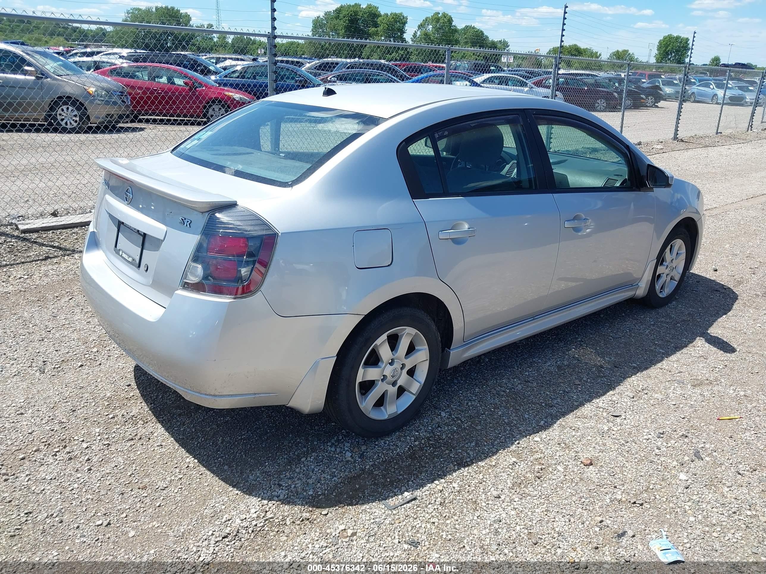 2011 Nissan Sentra 2.0sr Silver vin: 3N1AB6AP5BL646527