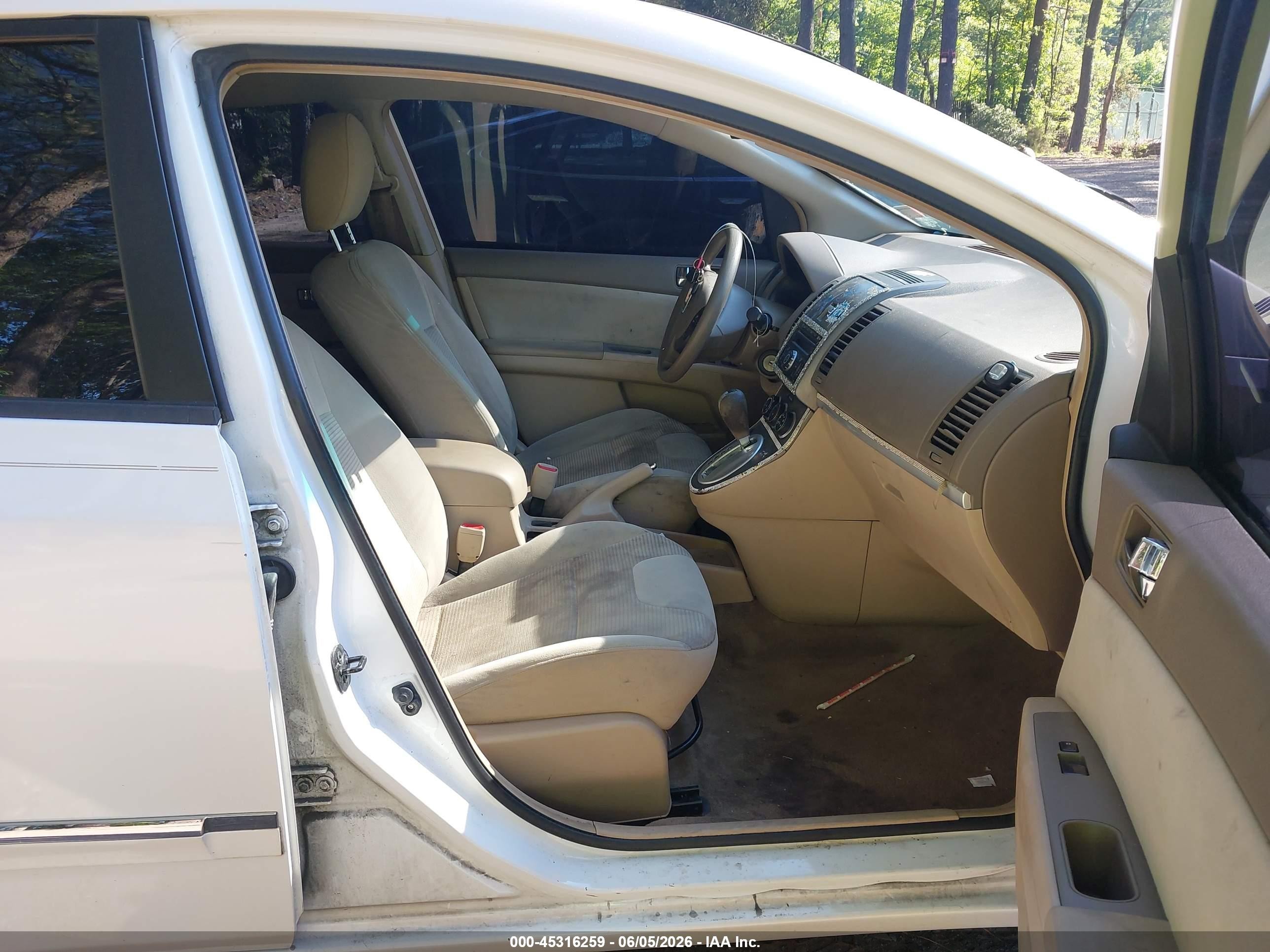 2011 Nissan Sentra 2.0s White vin: 3N1AB6AP5BL668589