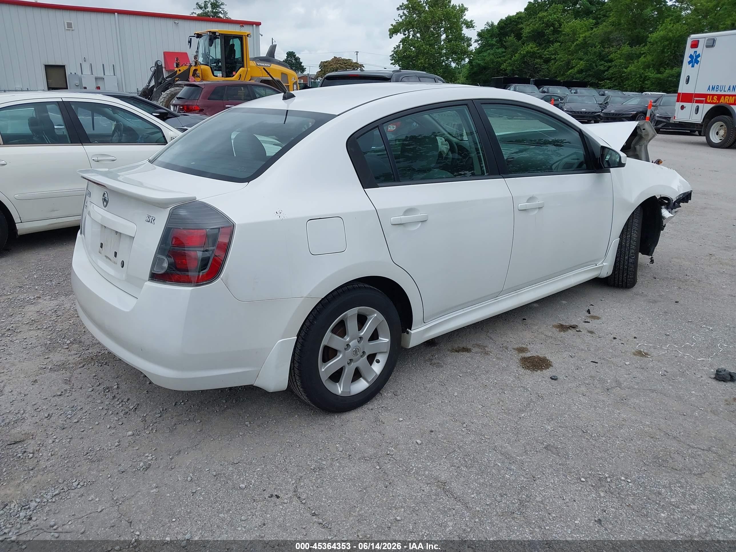 2011 Nissan Sentra 2.0sr White vin: 3N1AB6AP5BL678135
