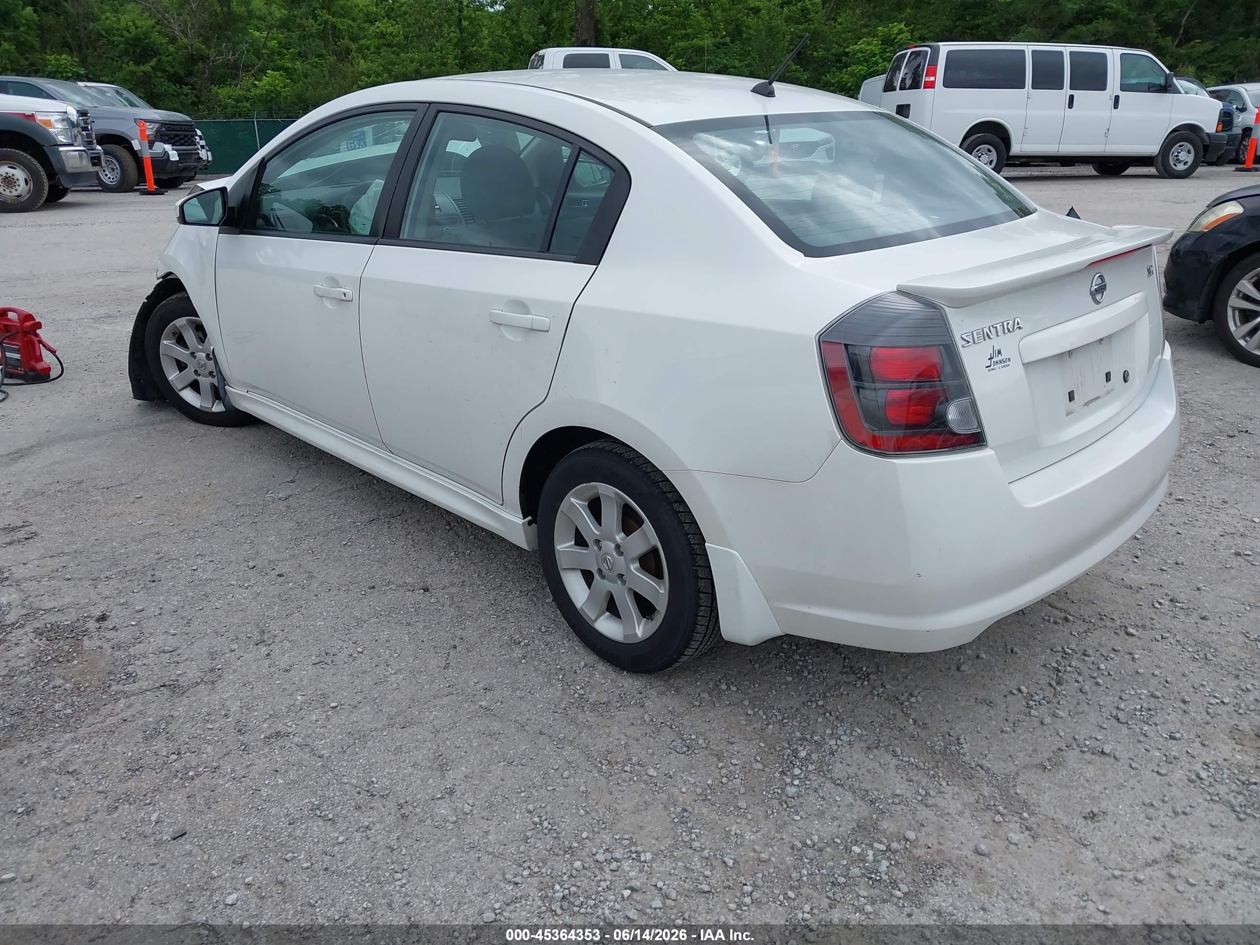 2011 Nissan Sentra 2.0sr White vin: 3N1AB6AP5BL678135