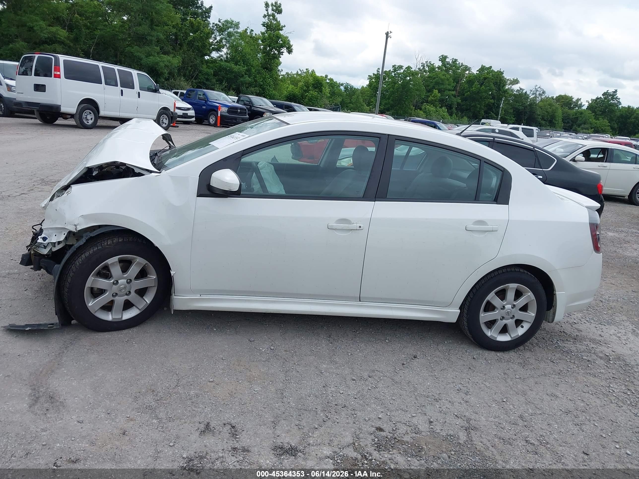 2011 Nissan Sentra 2.0sr White vin: 3N1AB6AP5BL678135