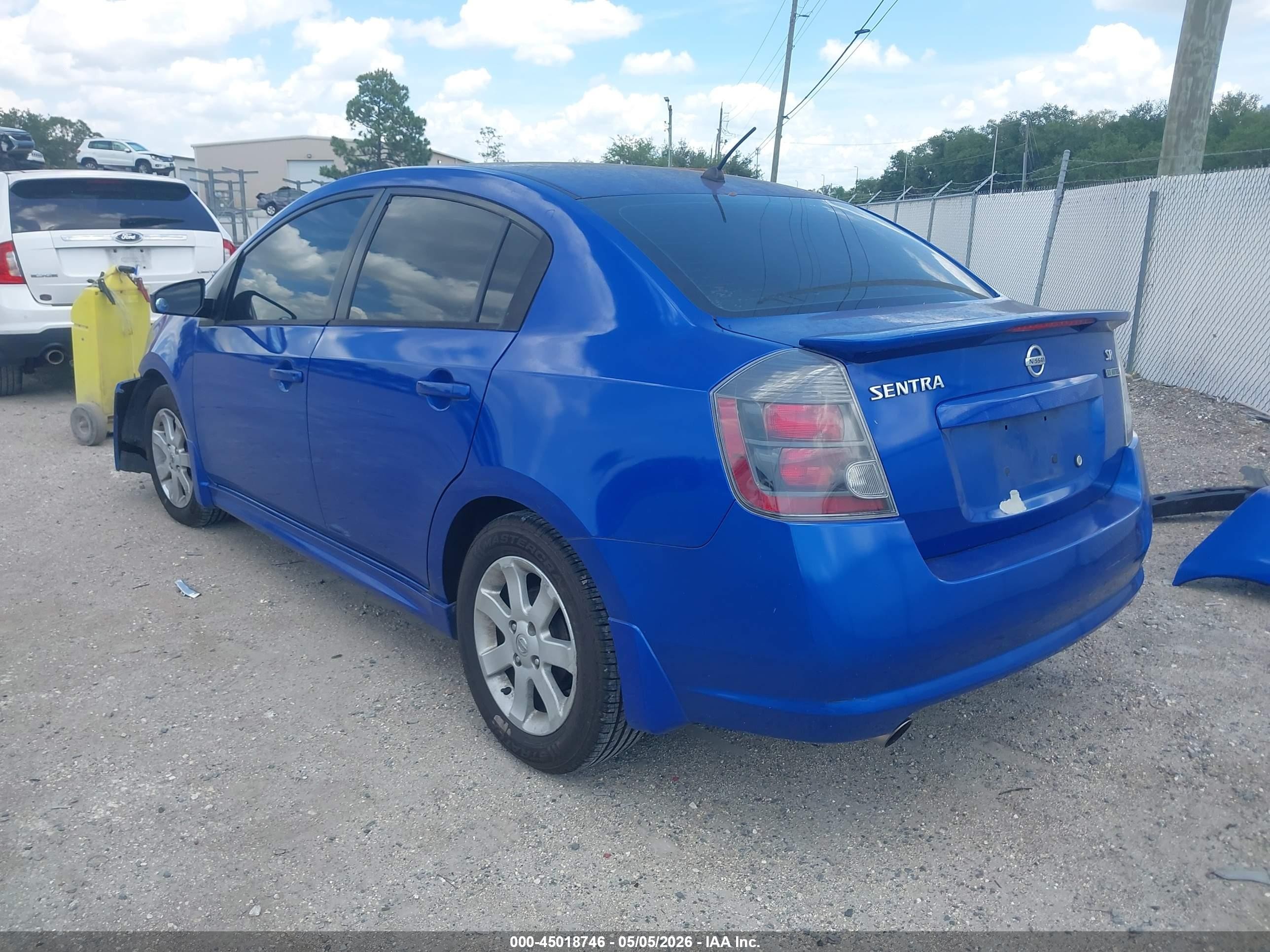 2011 Nissan Sentra 2.0sr Blue vin: 3N1AB6AP5BL691239