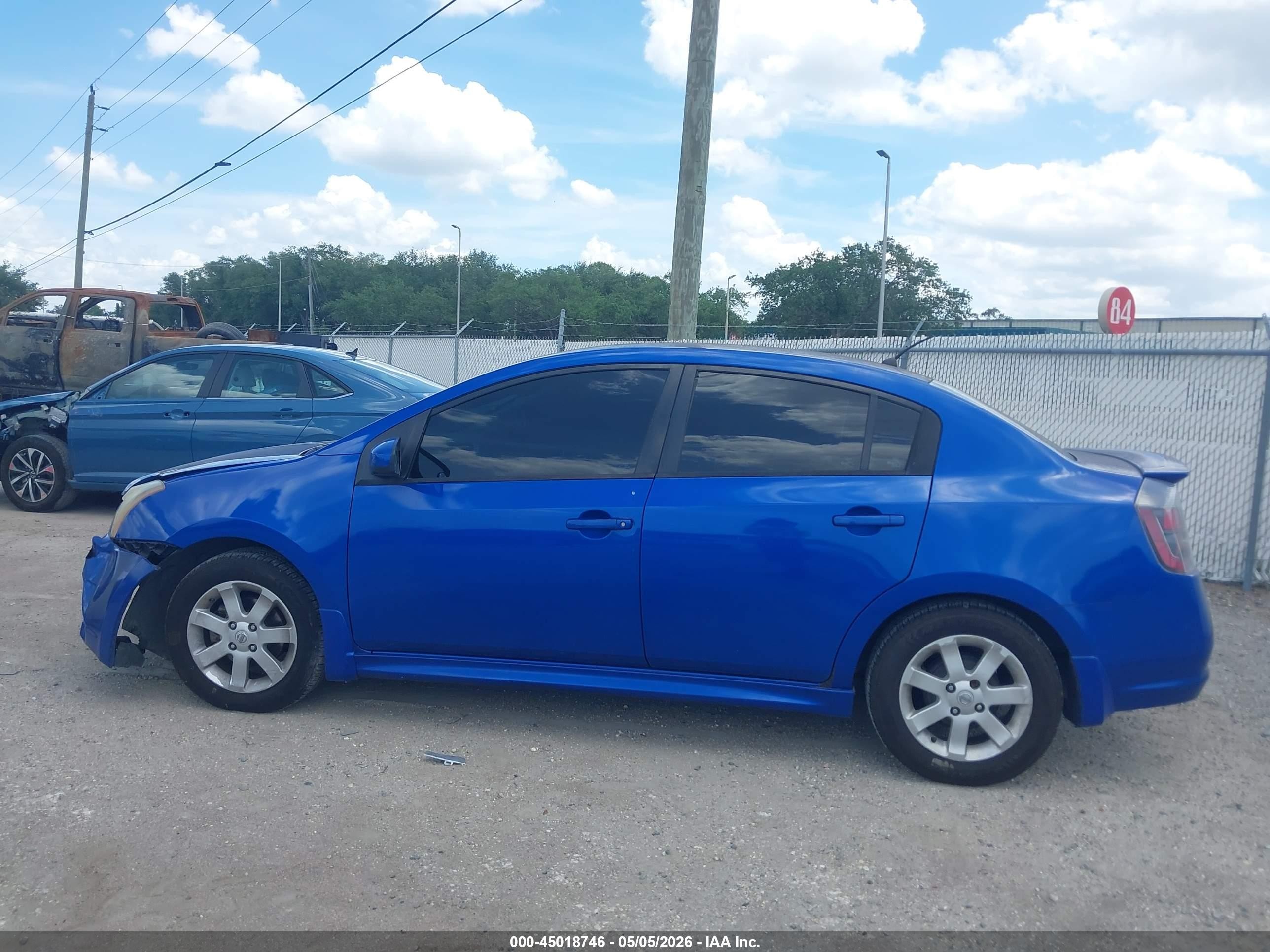 2011 Nissan Sentra 2.0sr Blue vin: 3N1AB6AP5BL691239