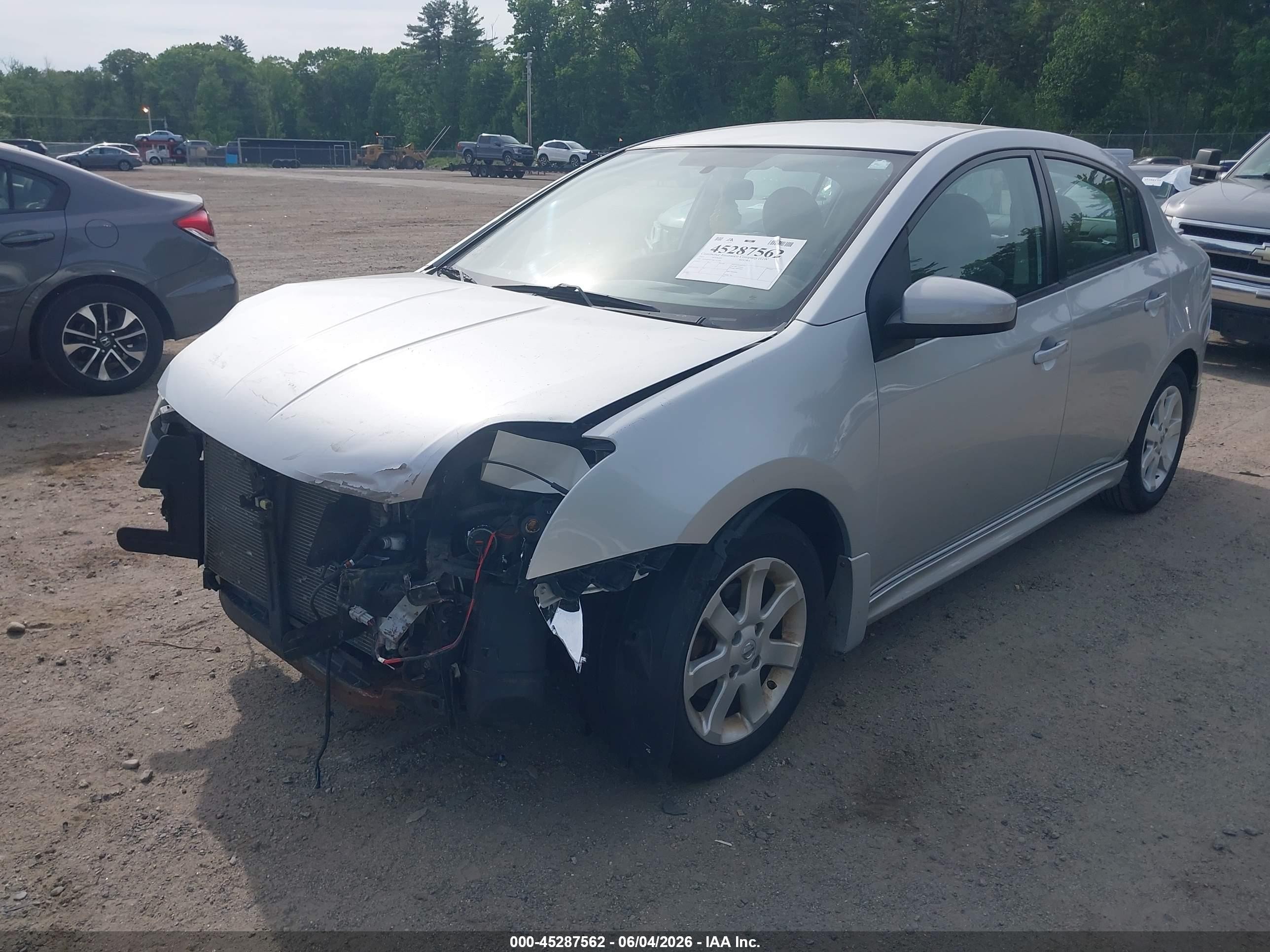2011 Nissan Sentra 2.0sr Silver vin: 3N1AB6AP5BL705365