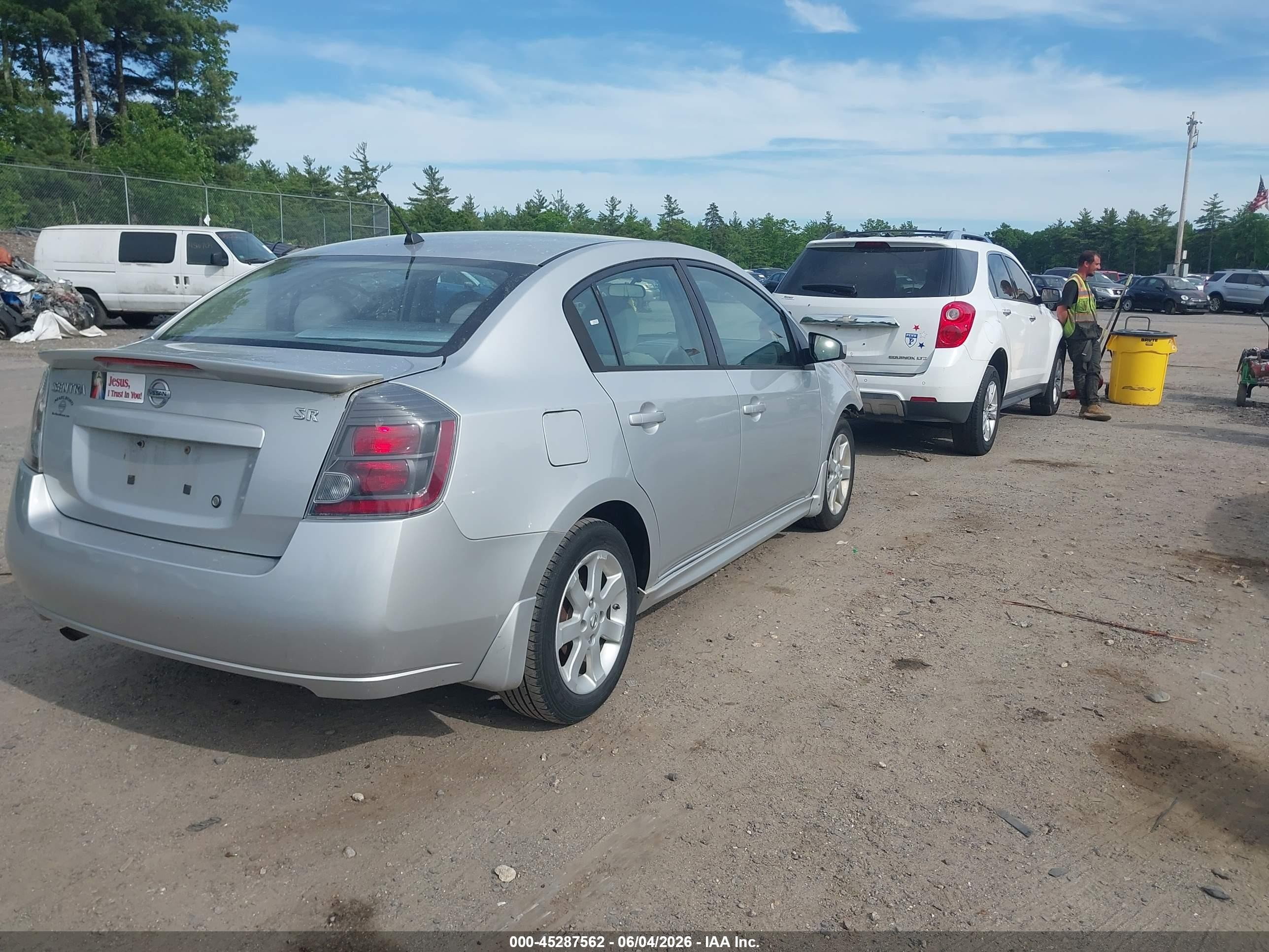 2011 Nissan Sentra 2.0sr Silver vin: 3N1AB6AP5BL705365