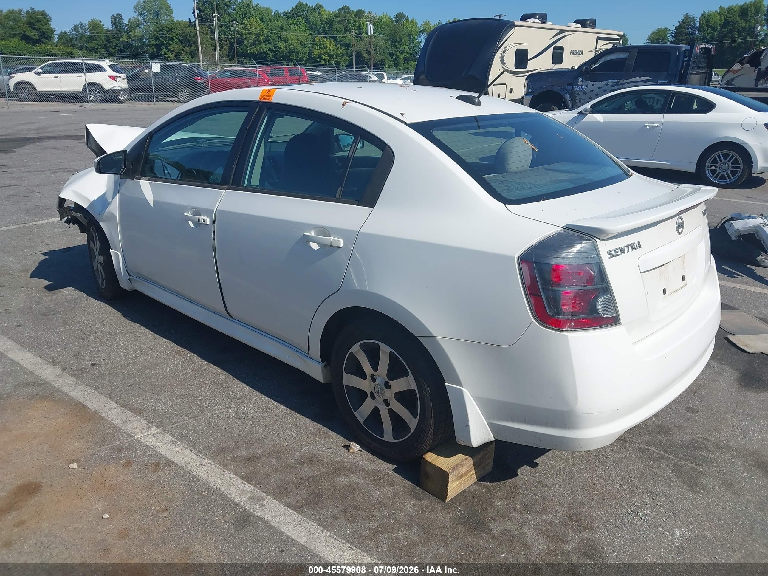 2011 Nissan Sentra 2.0sr White vin: 3N1AB6AP5BL707259