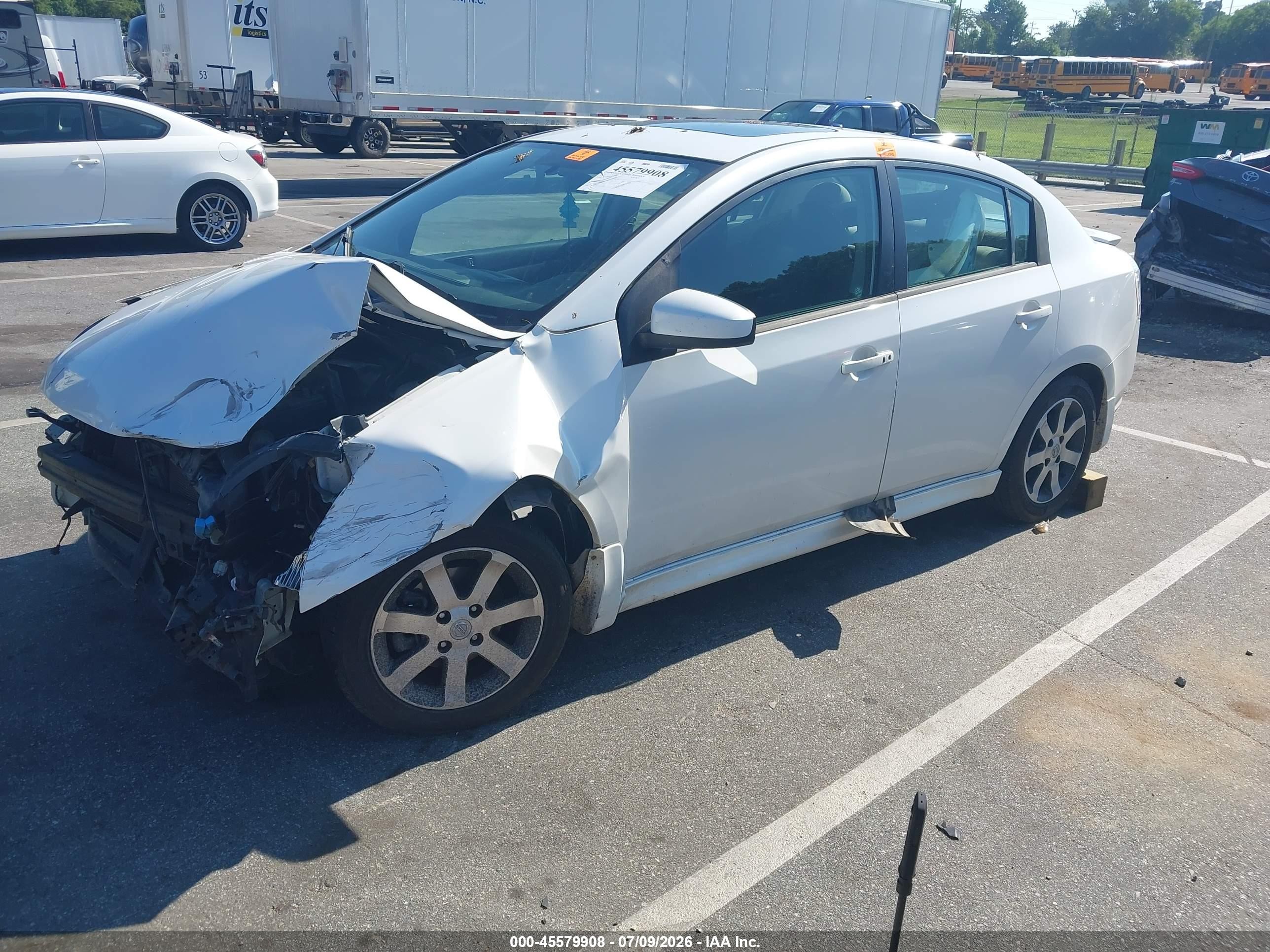 2011 Nissan Sentra 2.0sr White vin: 3N1AB6AP5BL707259