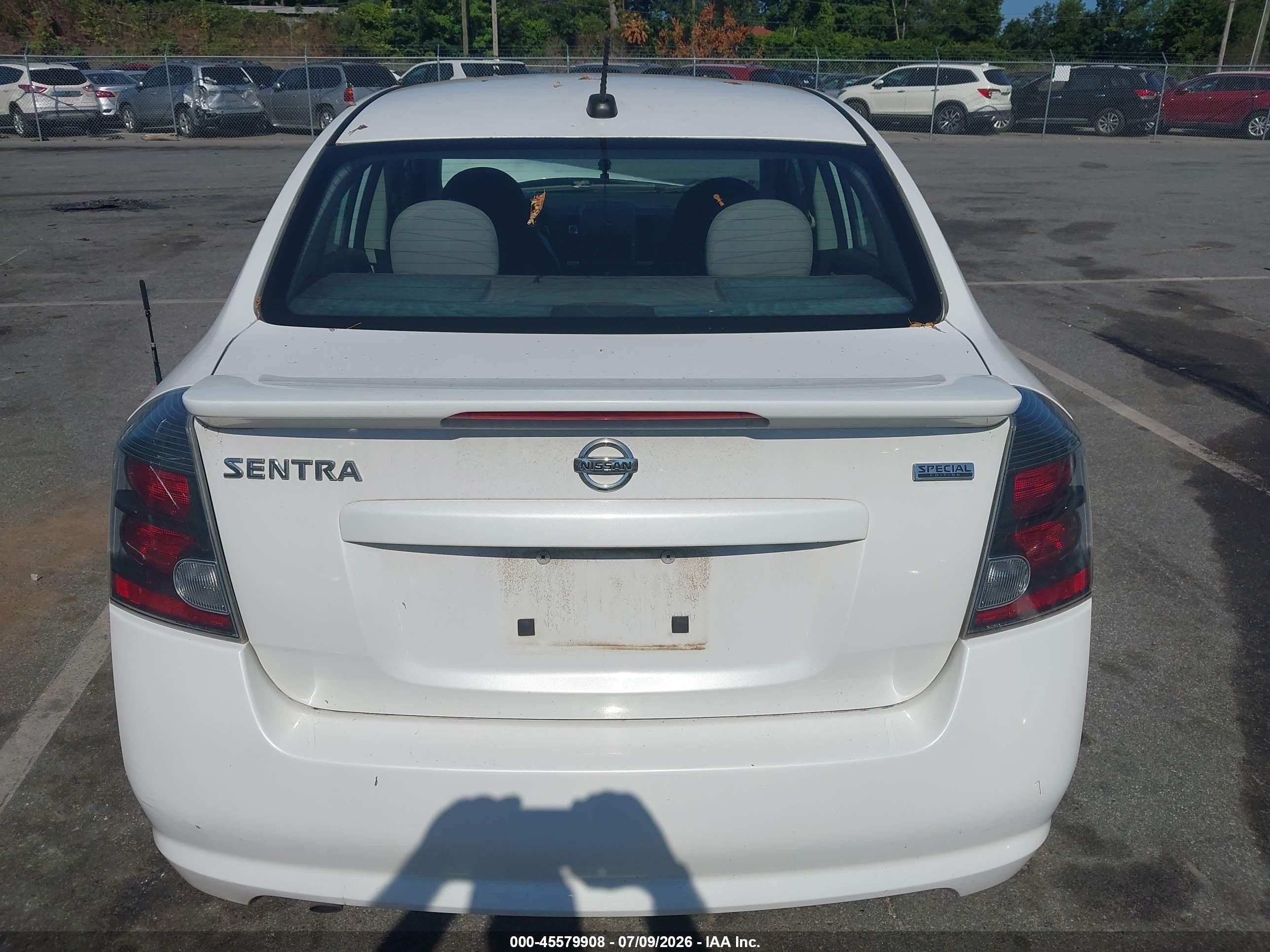 2011 Nissan Sentra 2.0sr White vin: 3N1AB6AP5BL707259