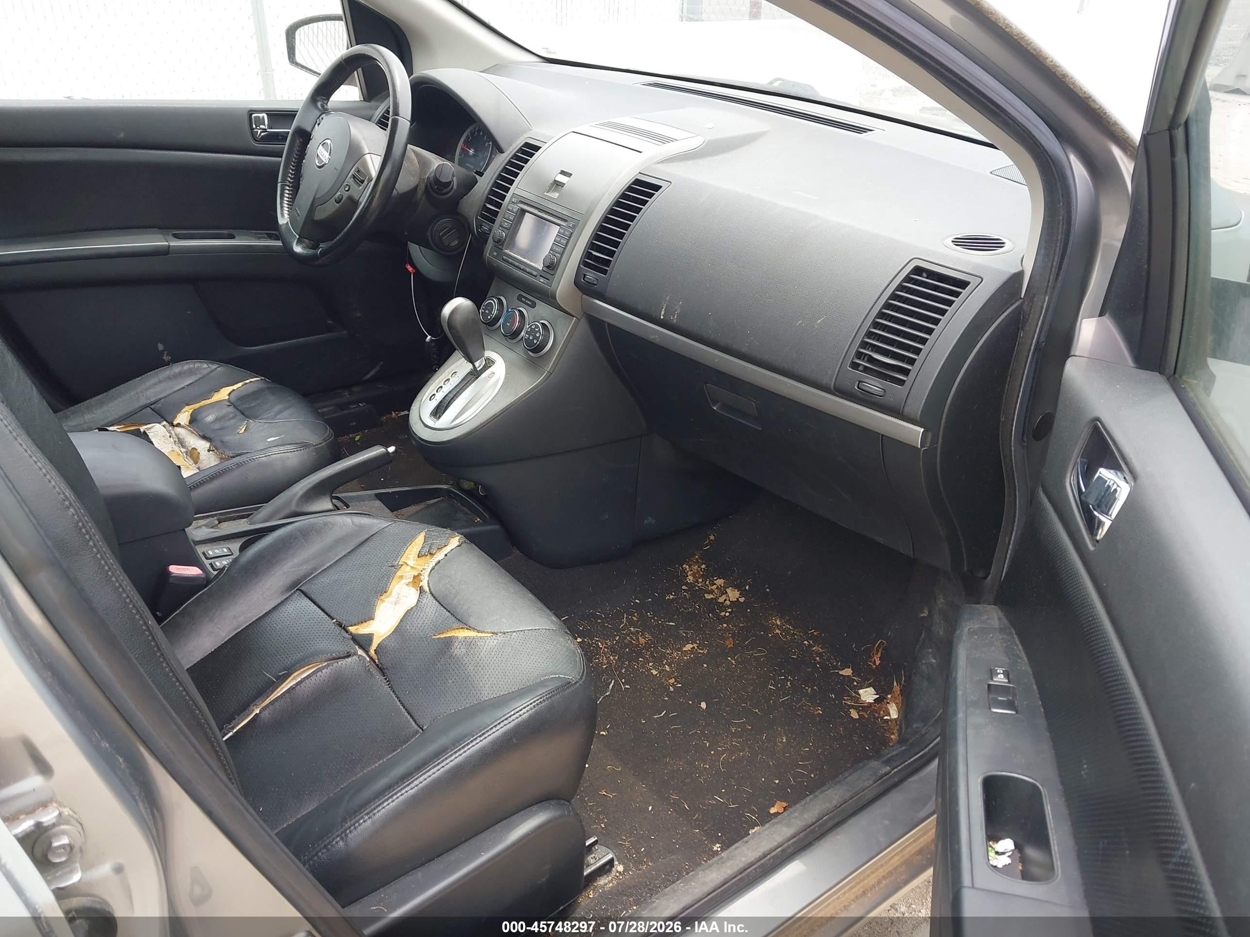 2011 Nissan Sentra 2.0sl Silver vin: 3N1AB6AP5BL730590