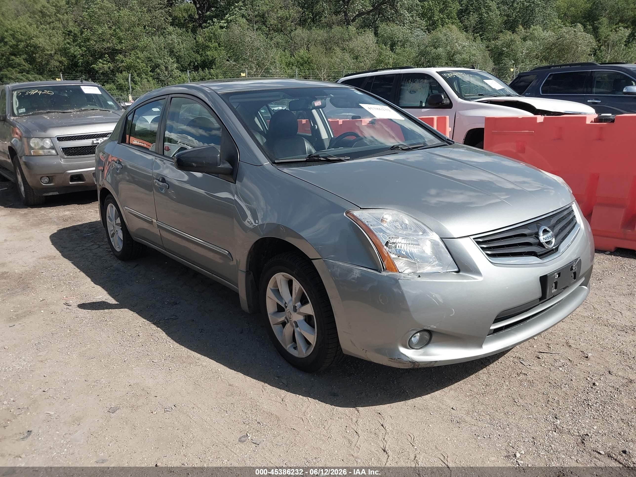 2012 Nissan Sentra 2.0 Sl Gray vin: 3N1AB6AP5CL609253