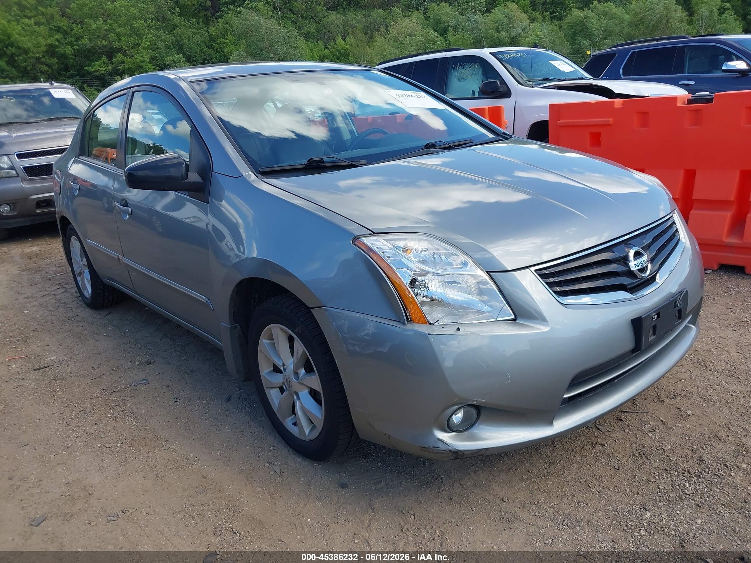 2012 Nissan Sentra 2.0 Sl Серый vin: 3N1AB6AP5CL609253
