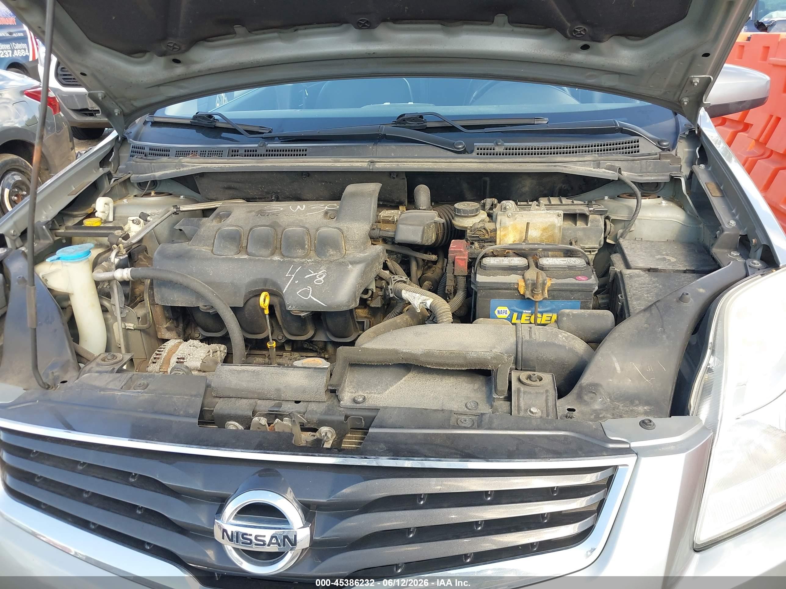2012 Nissan Sentra 2.0 Sl Серый vin: 3N1AB6AP5CL609253