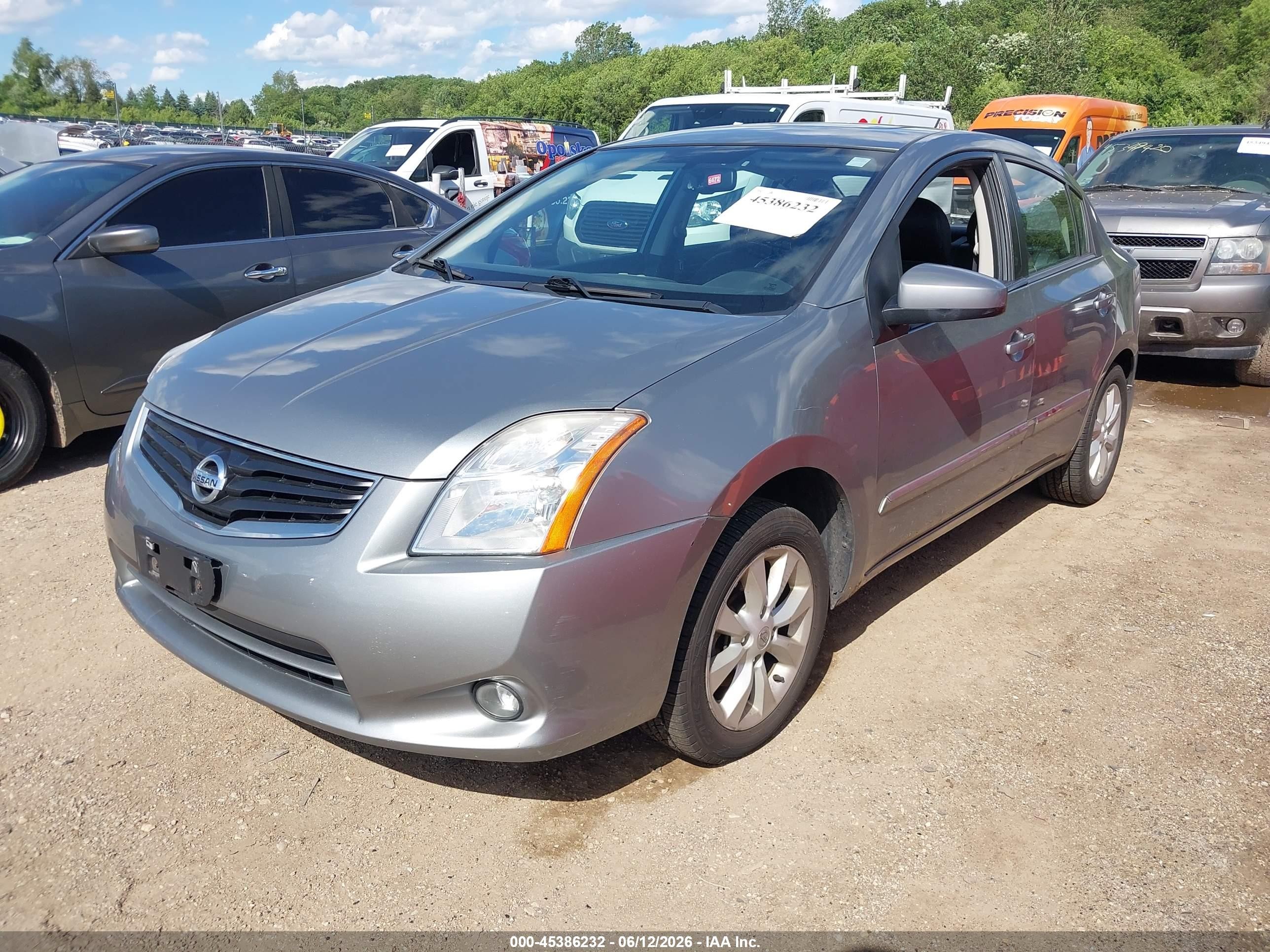 2012 Nissan Sentra 2.0 Sl Серый vin: 3N1AB6AP5CL609253