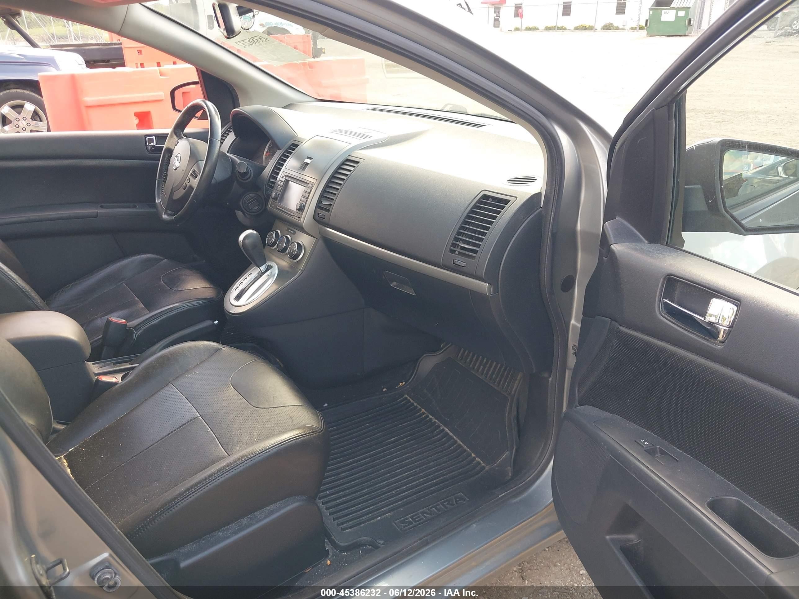 2012 Nissan Sentra 2.0 Sl Серый vin: 3N1AB6AP5CL609253